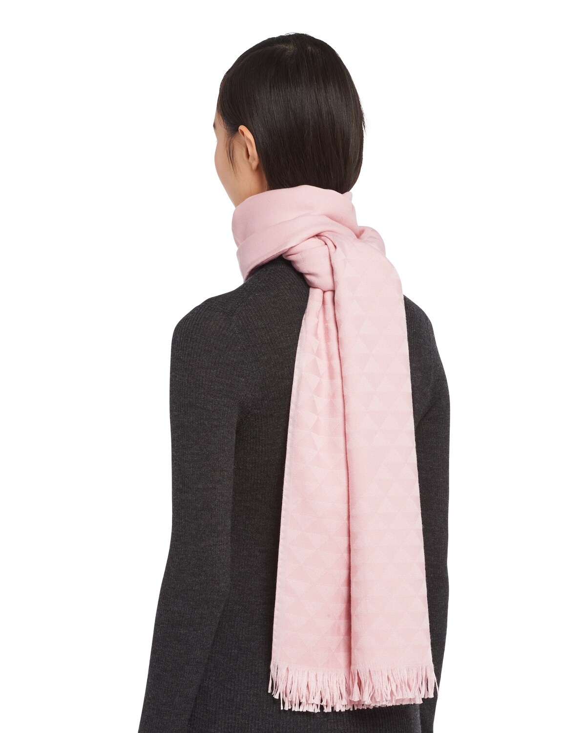 Jacquard cashmere scarf - 3