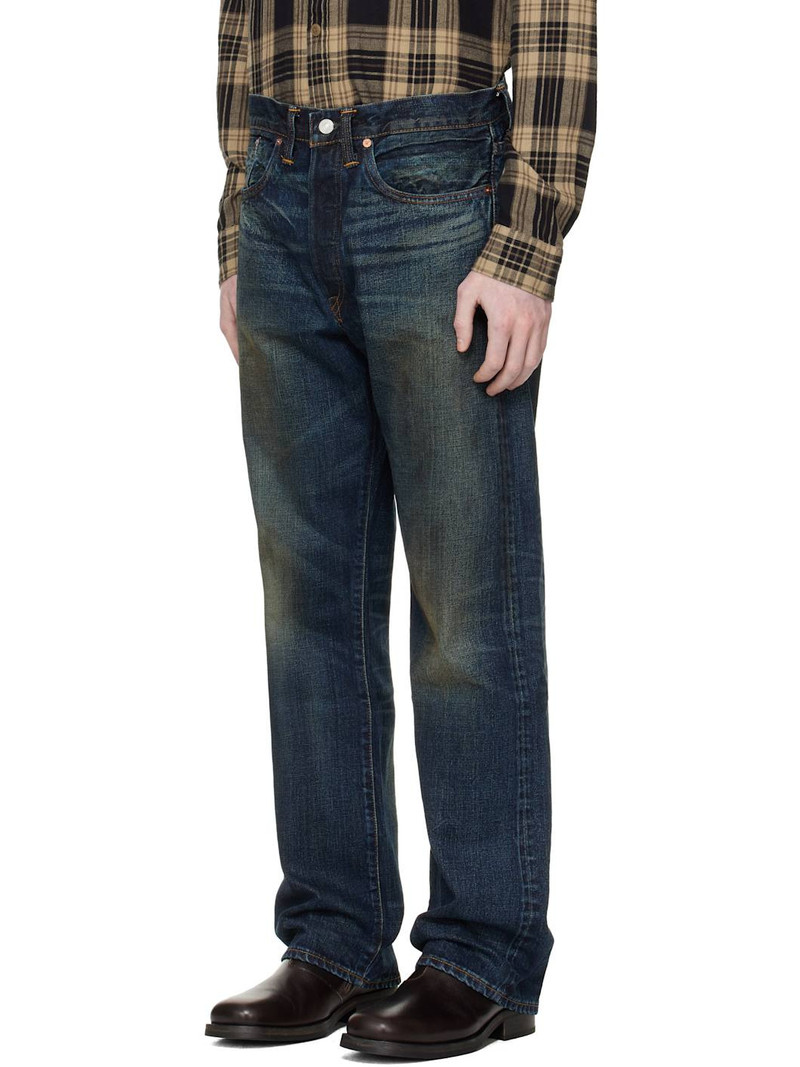 RRL by Ralph Lauren Blue Vintage 5-Pocket Givins Jeans outlook