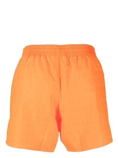 Balmain logo-print drawstring swim-shorts outlook