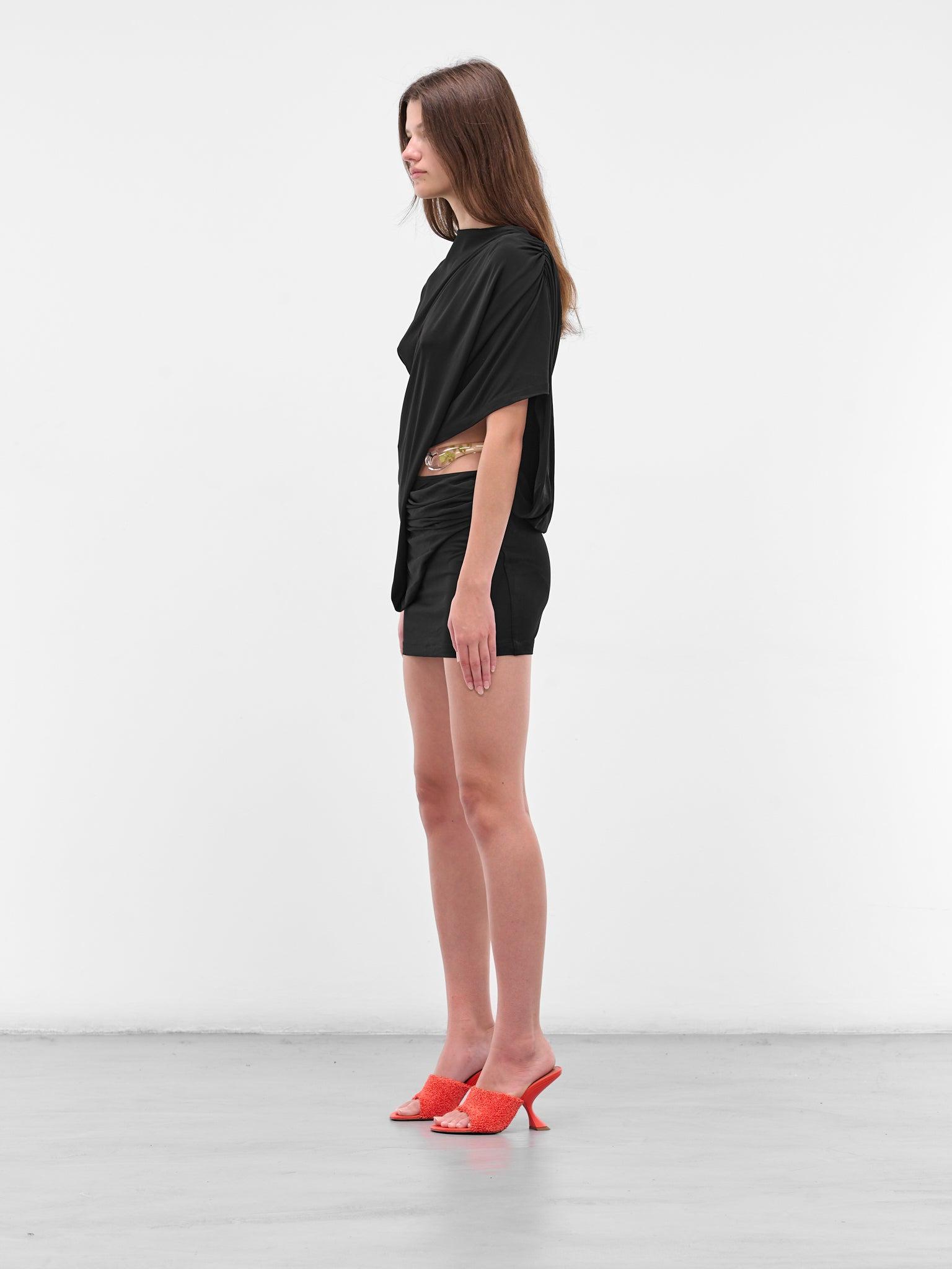 Encased Nature Resin Draped Dress - 2