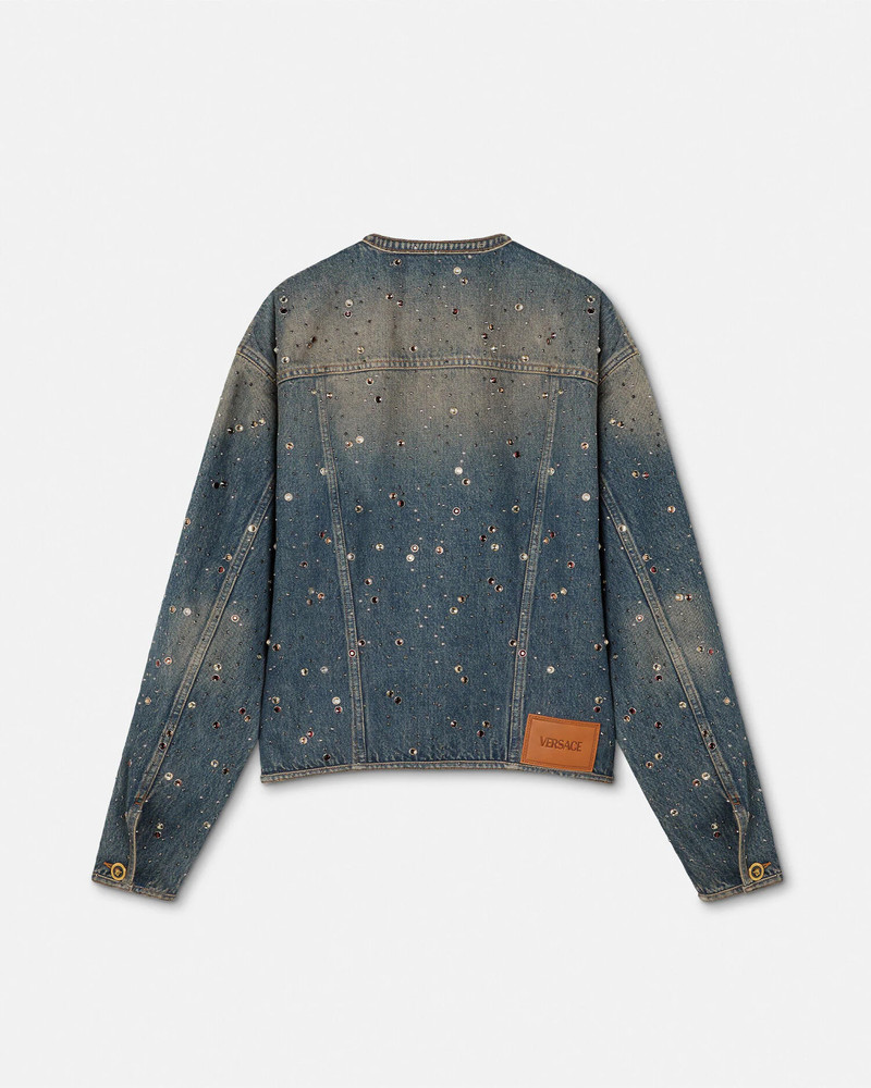 Studded Denim Blouson Jacket 3
