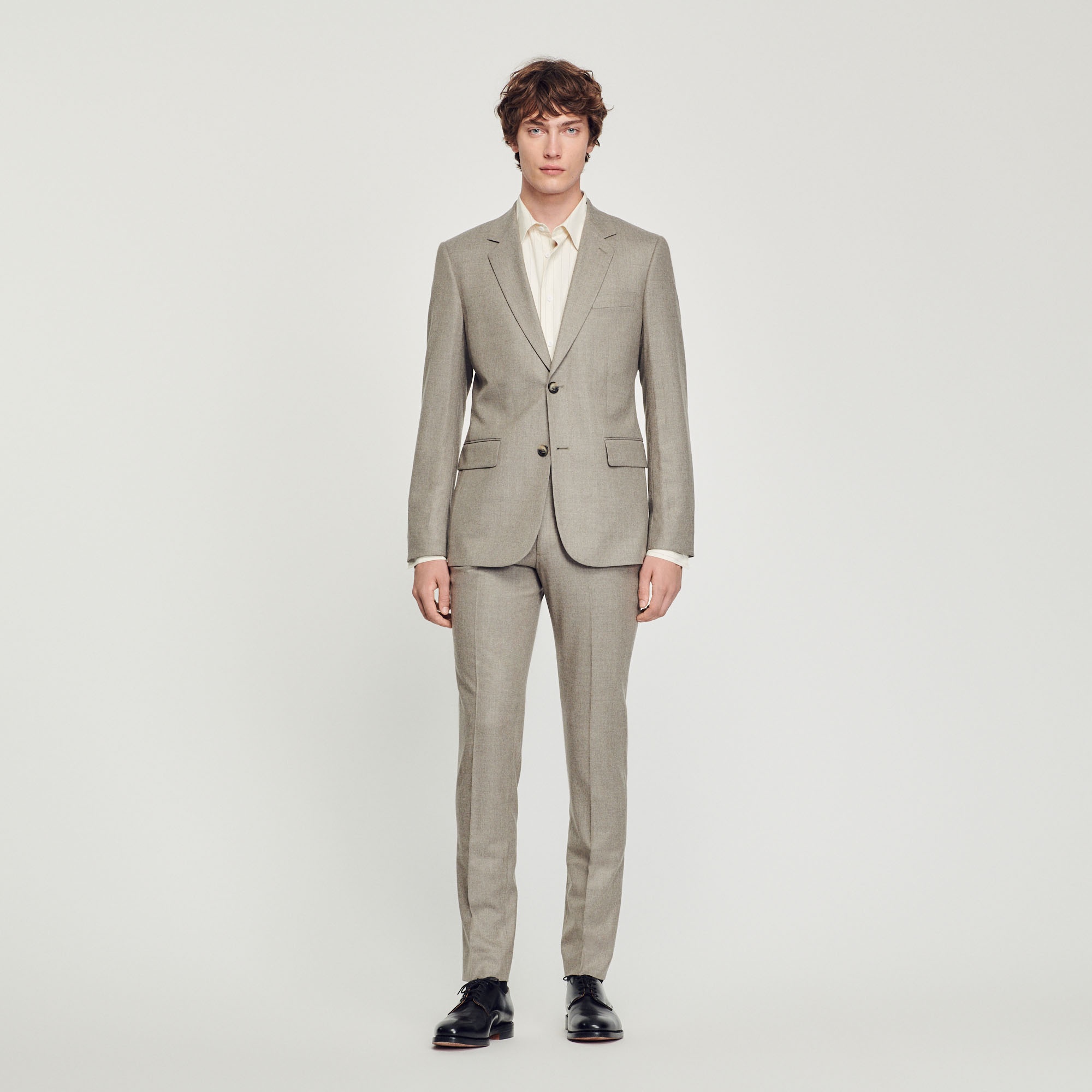 Flannel suit jacket - 3