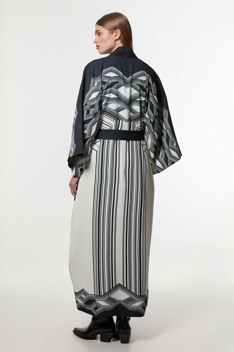 Amelia Graham Printed Statement Woven Maxi Kimono 6