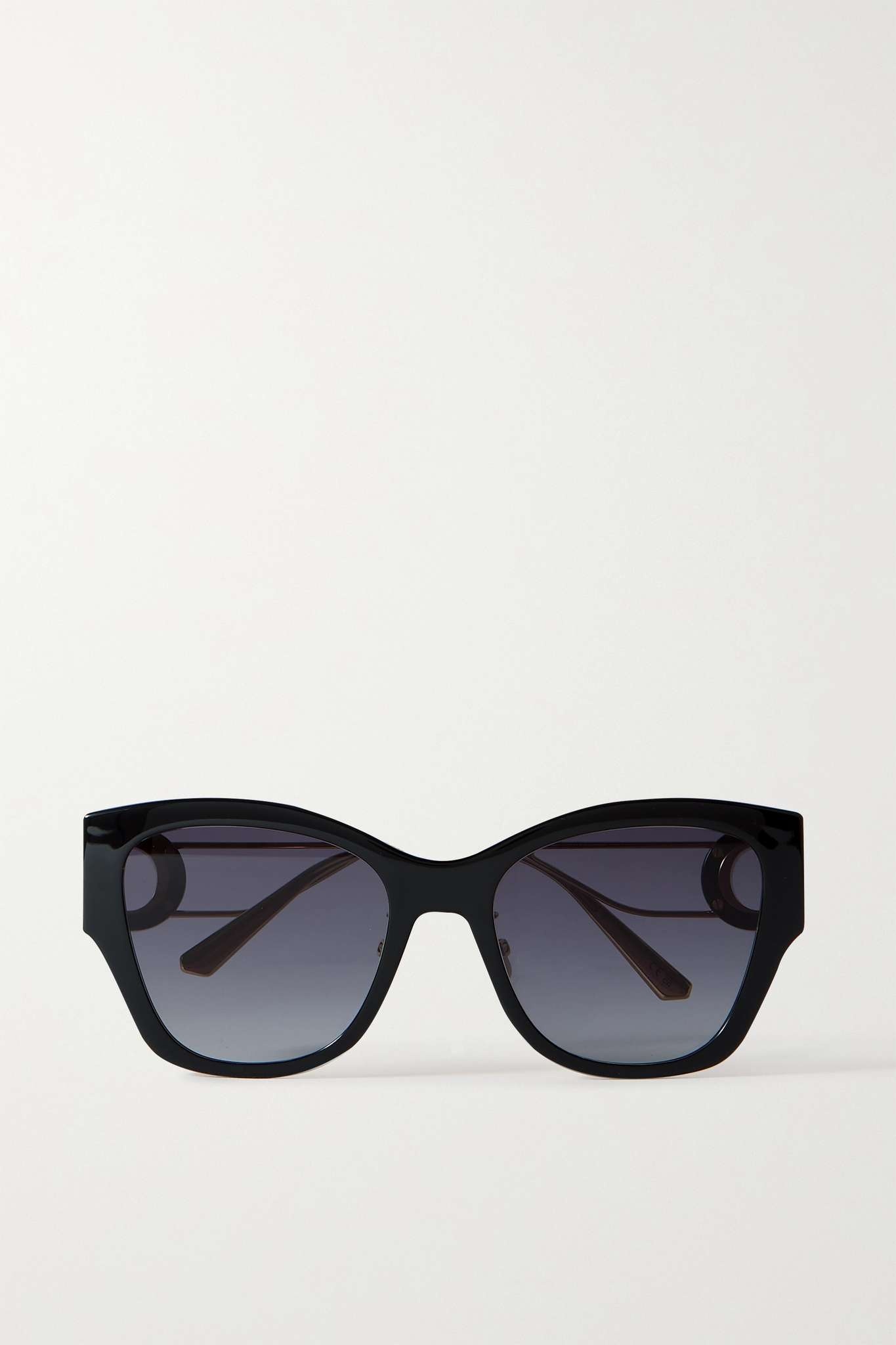 Montaigne oversized square-frame tortoiseshell acetate and gold-tone sunglasses - 1