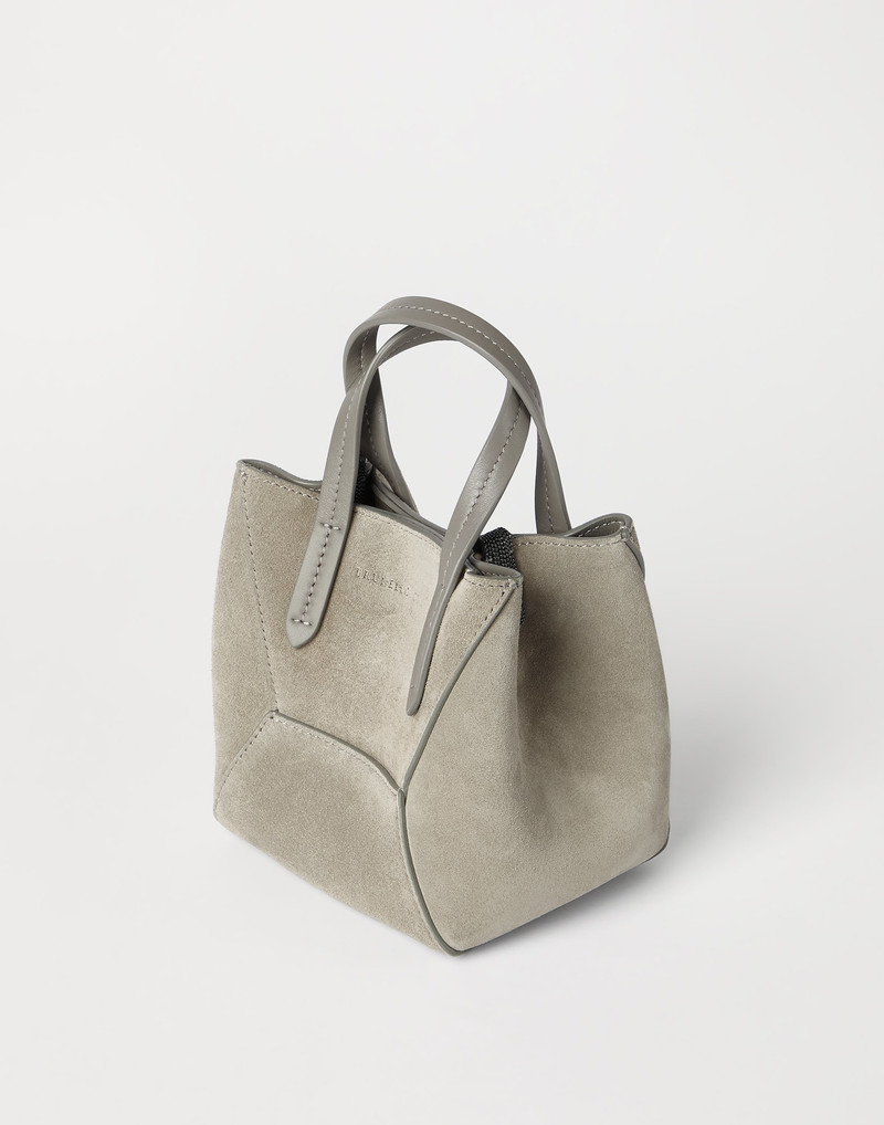 BC Duo mini bag in suede with monili 3