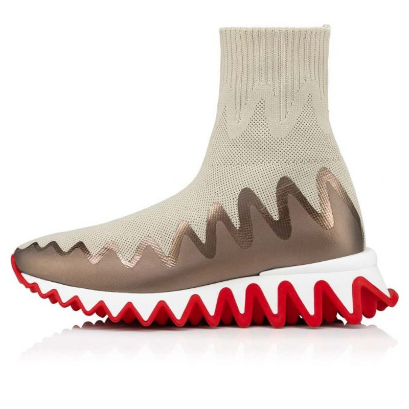 Christian Louboutin Sharky Sock Beige outlook