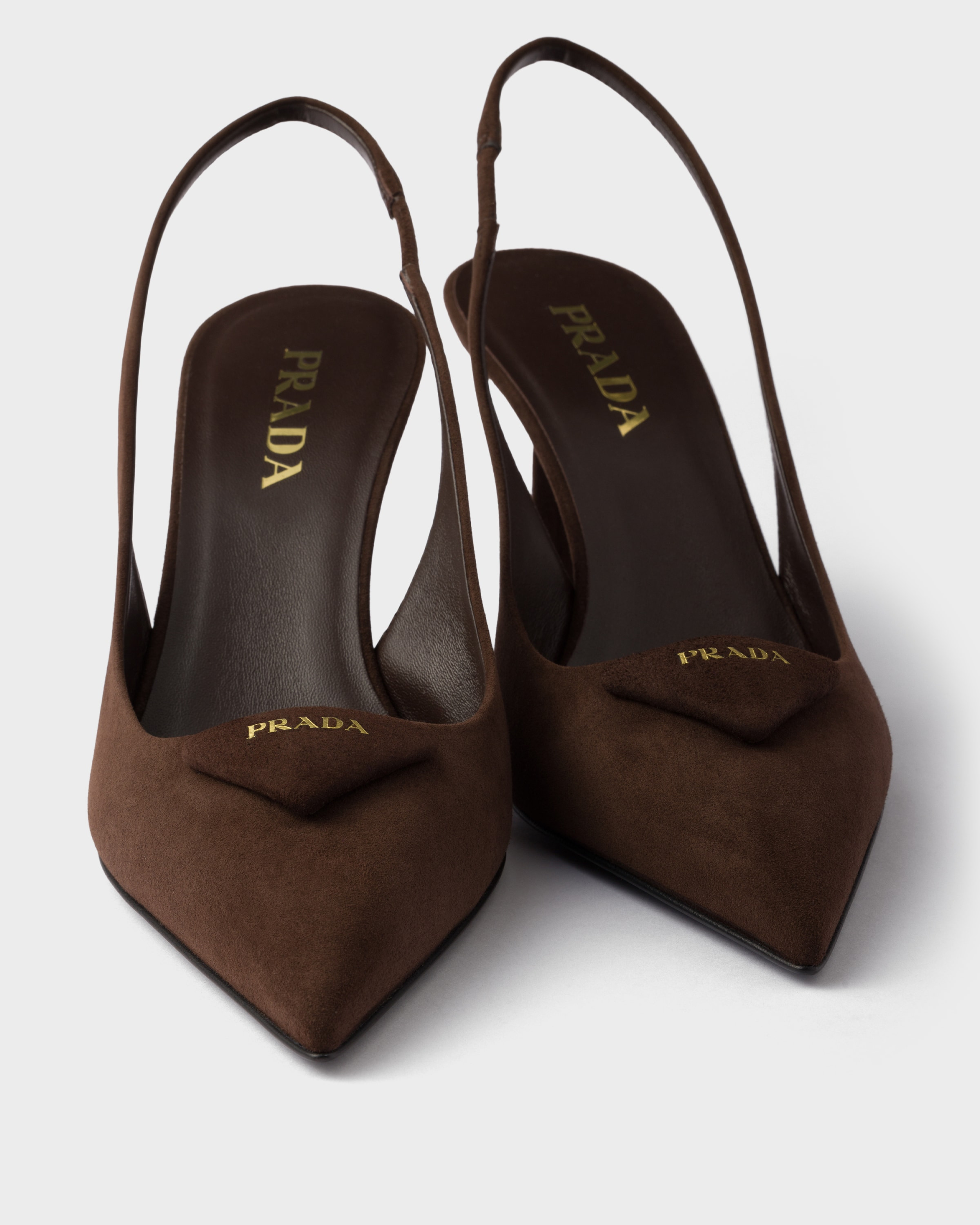 Suede slingback pumps - 5