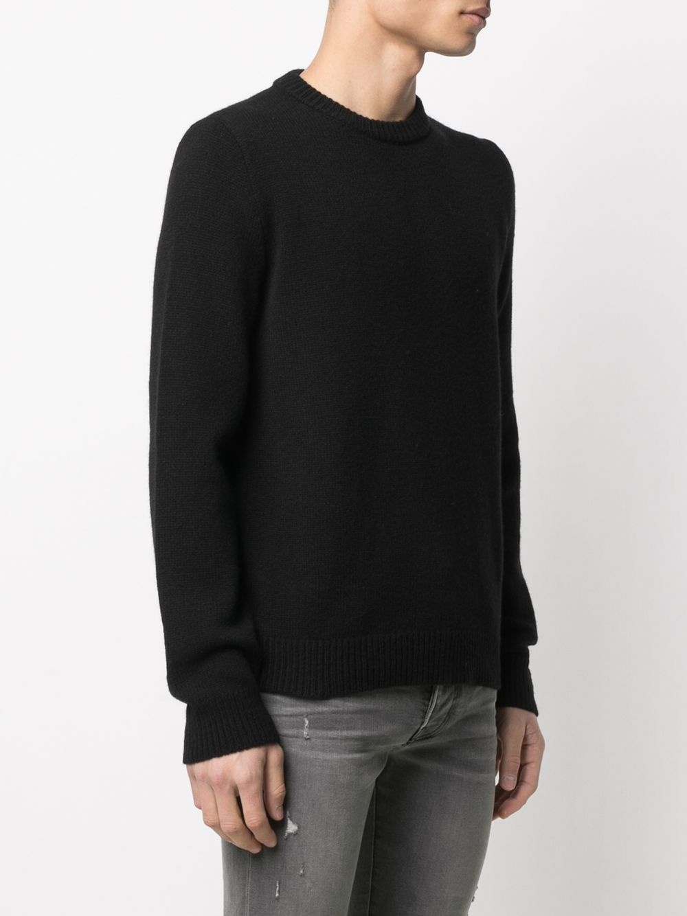 CREWNECK Black Hoodies & Sweatshirts "Black" - 3