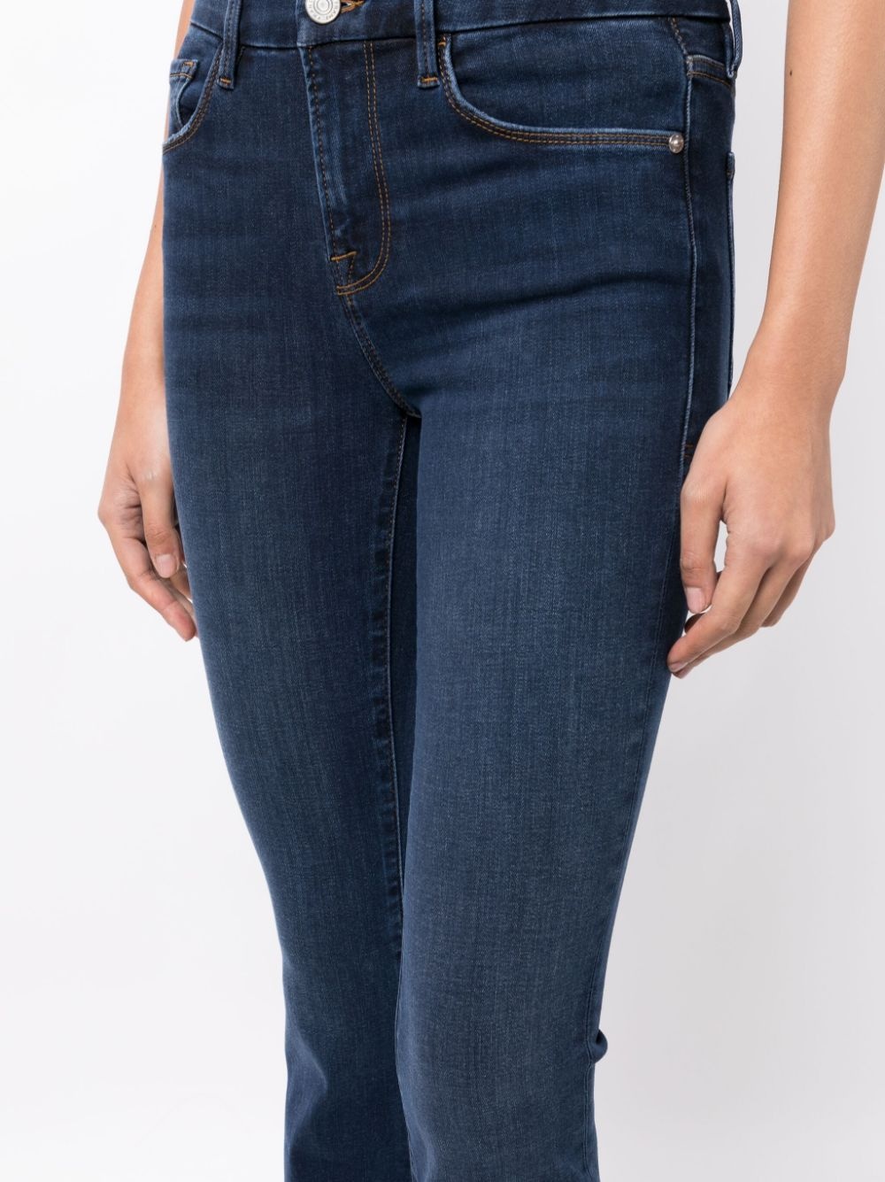 mid-rise flared jeans - 5