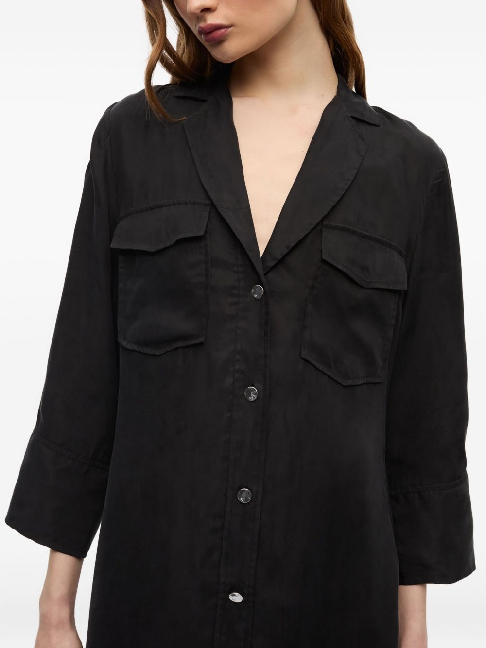 buttoned shirt dress - 3