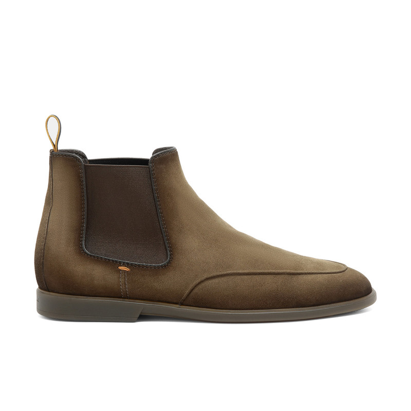 Men’s brown suede Chelsea boot 1