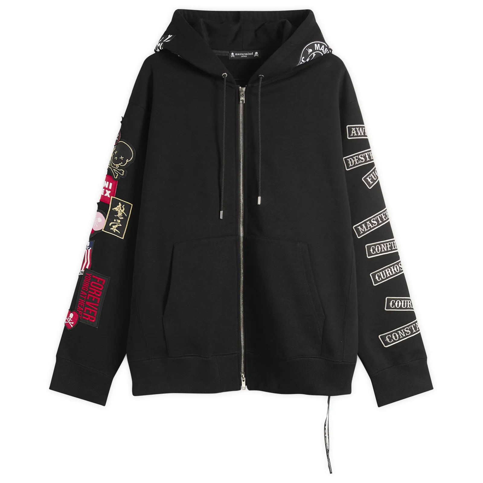 MASTERMIND WORLD Multi Patched Zip-Up Hoodie - 1