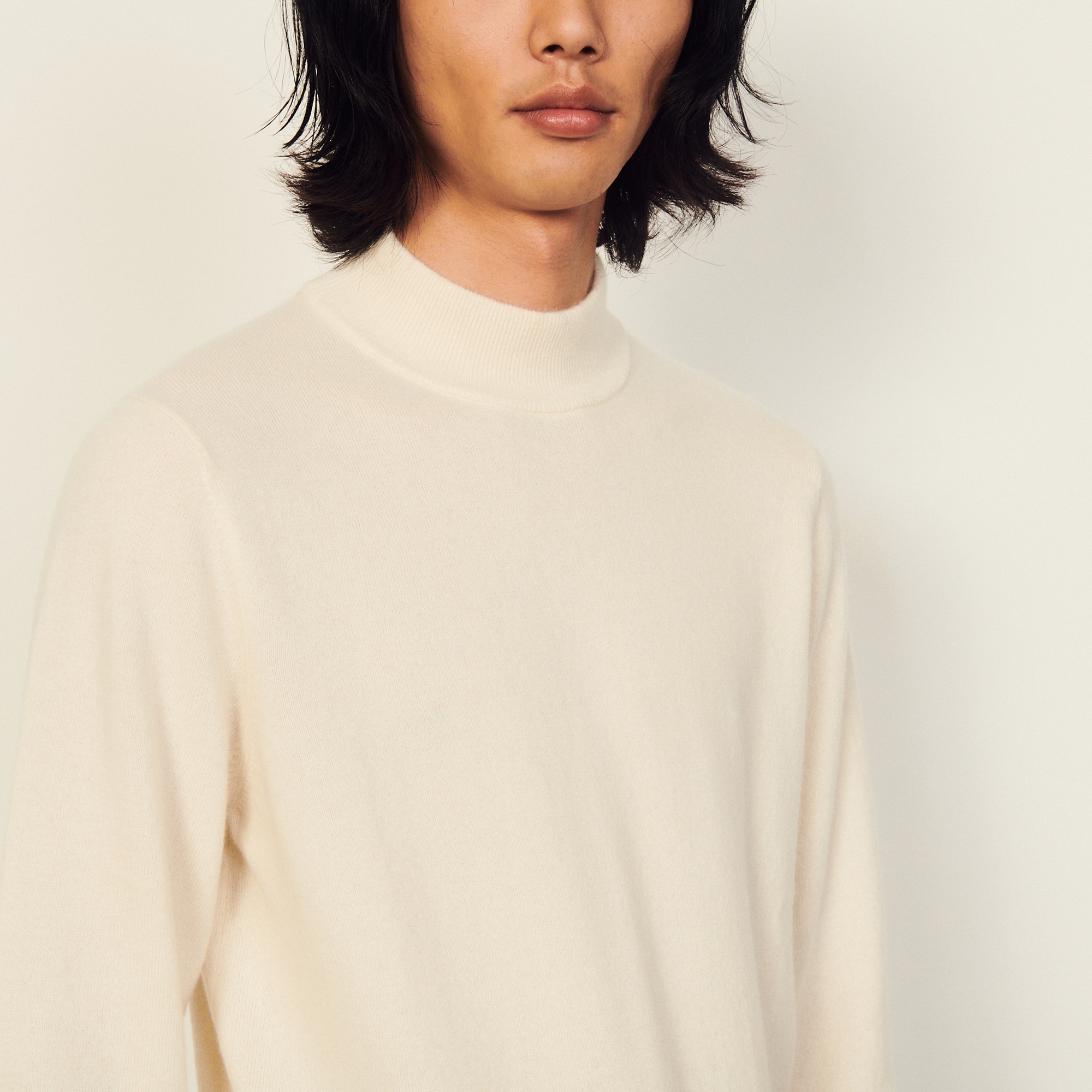 Cashmere funnel neck sweater - 5