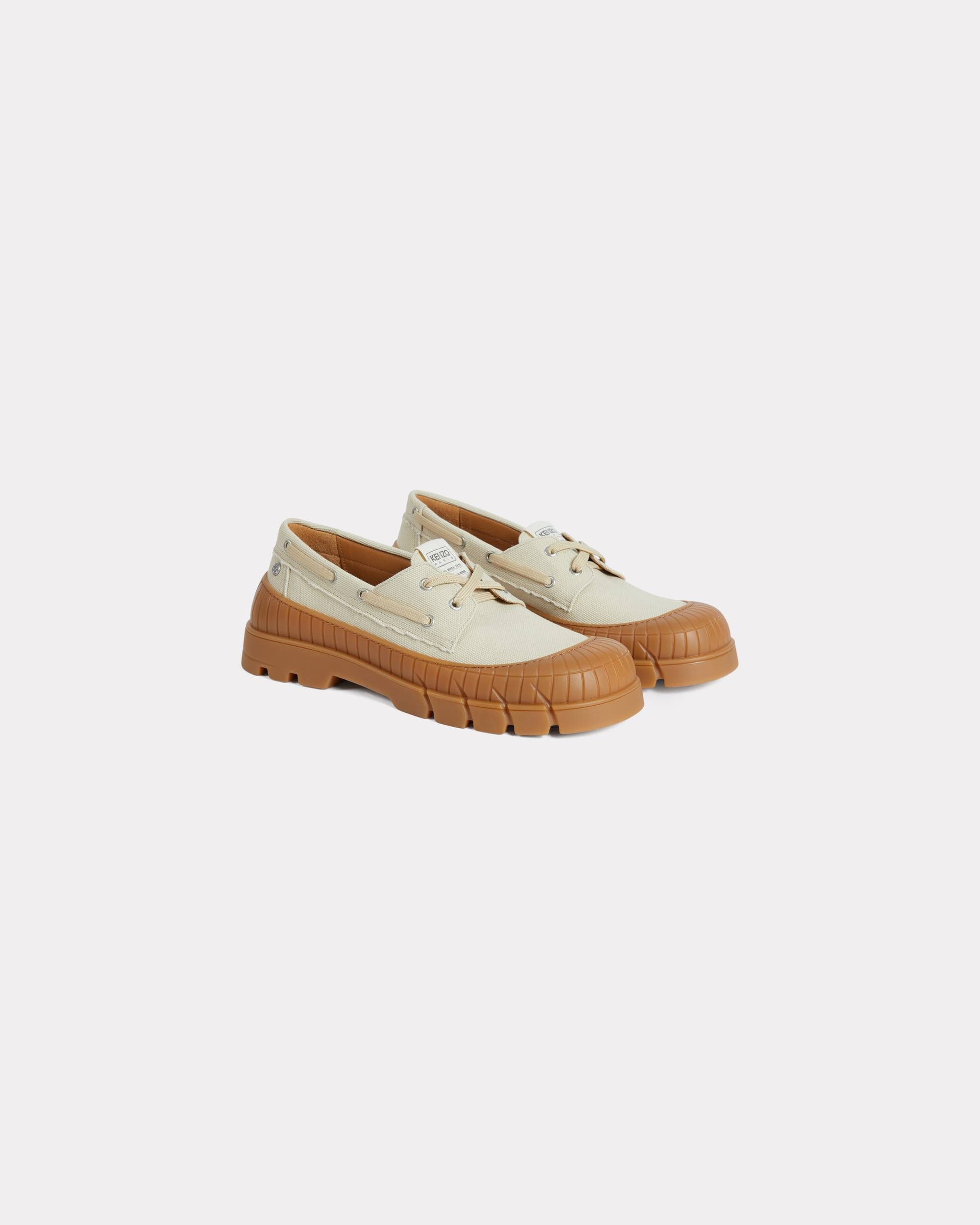 'KENZO-Gobi' boat shoes in canvas - 2