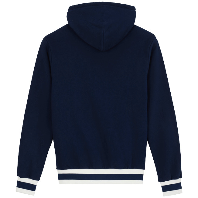 Men Hoodie Centered Front Zip Sweatshirt printed Batik Fishes - 2