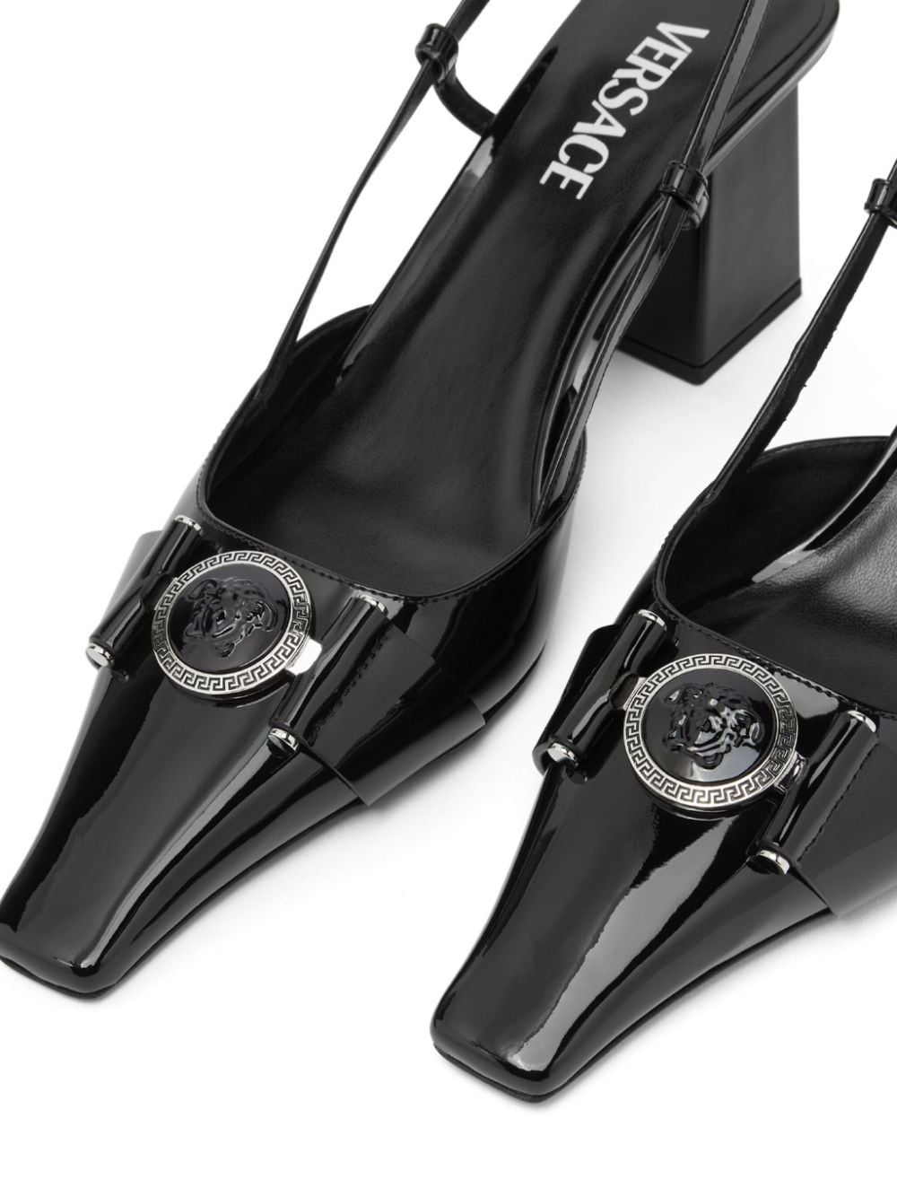 Medusa Head leather pumps - 4