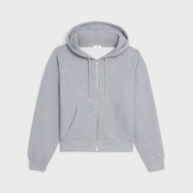 CELINE ZIPPERED SWEATSHIRT IN COTTON FLEECE 1