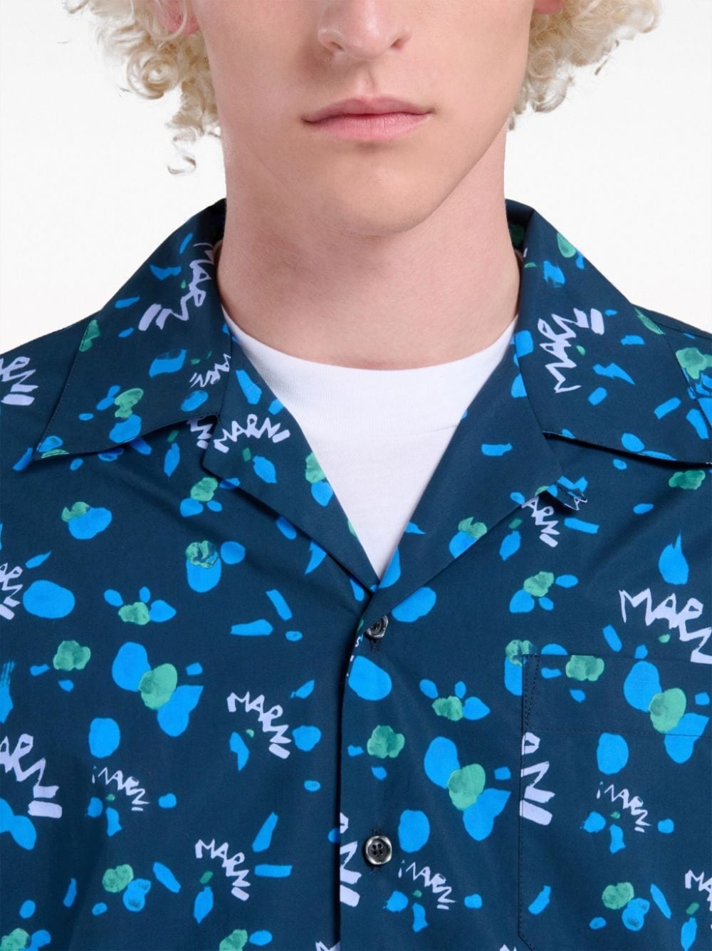 graphic-print cotton shirt - 5