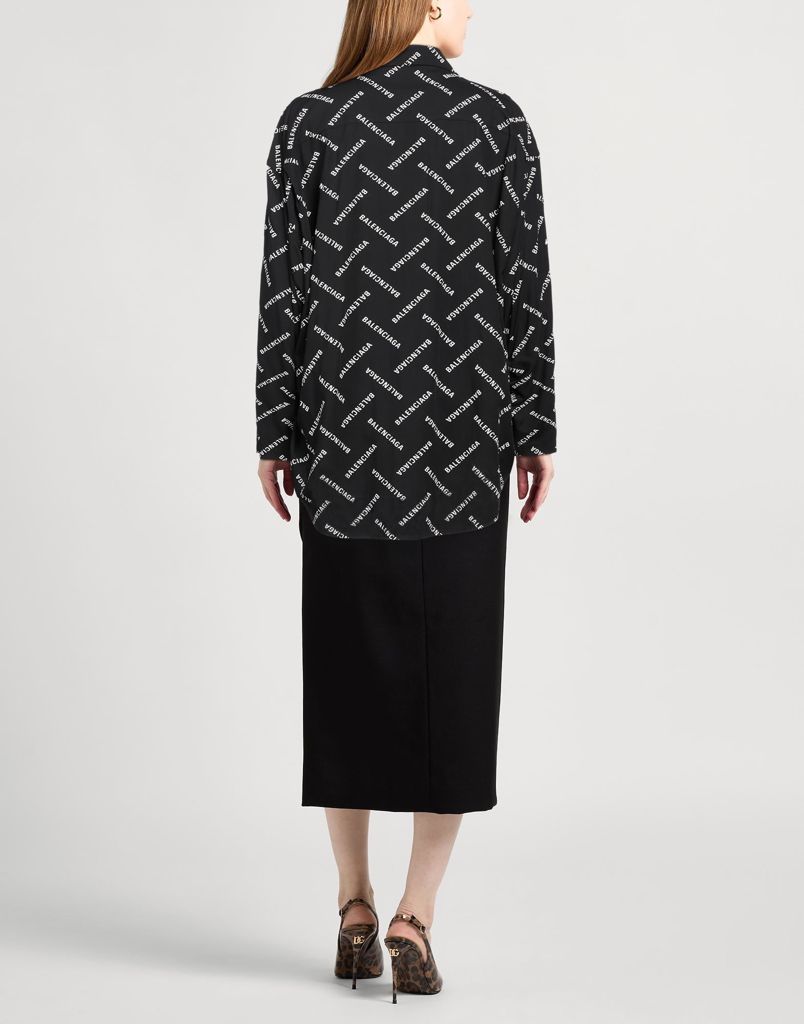 Black Women's Patterned Shirts & Blouses - 3