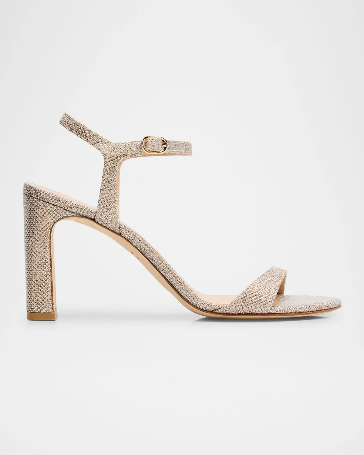 Babette Metallic Ankle-Strap Sandals - 1
