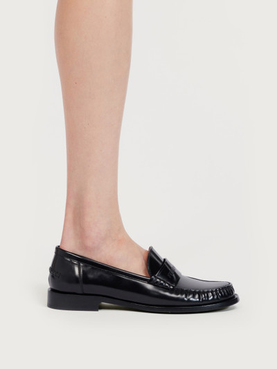FERRAGAMO Moccasin with logo and contrasting interior outlook