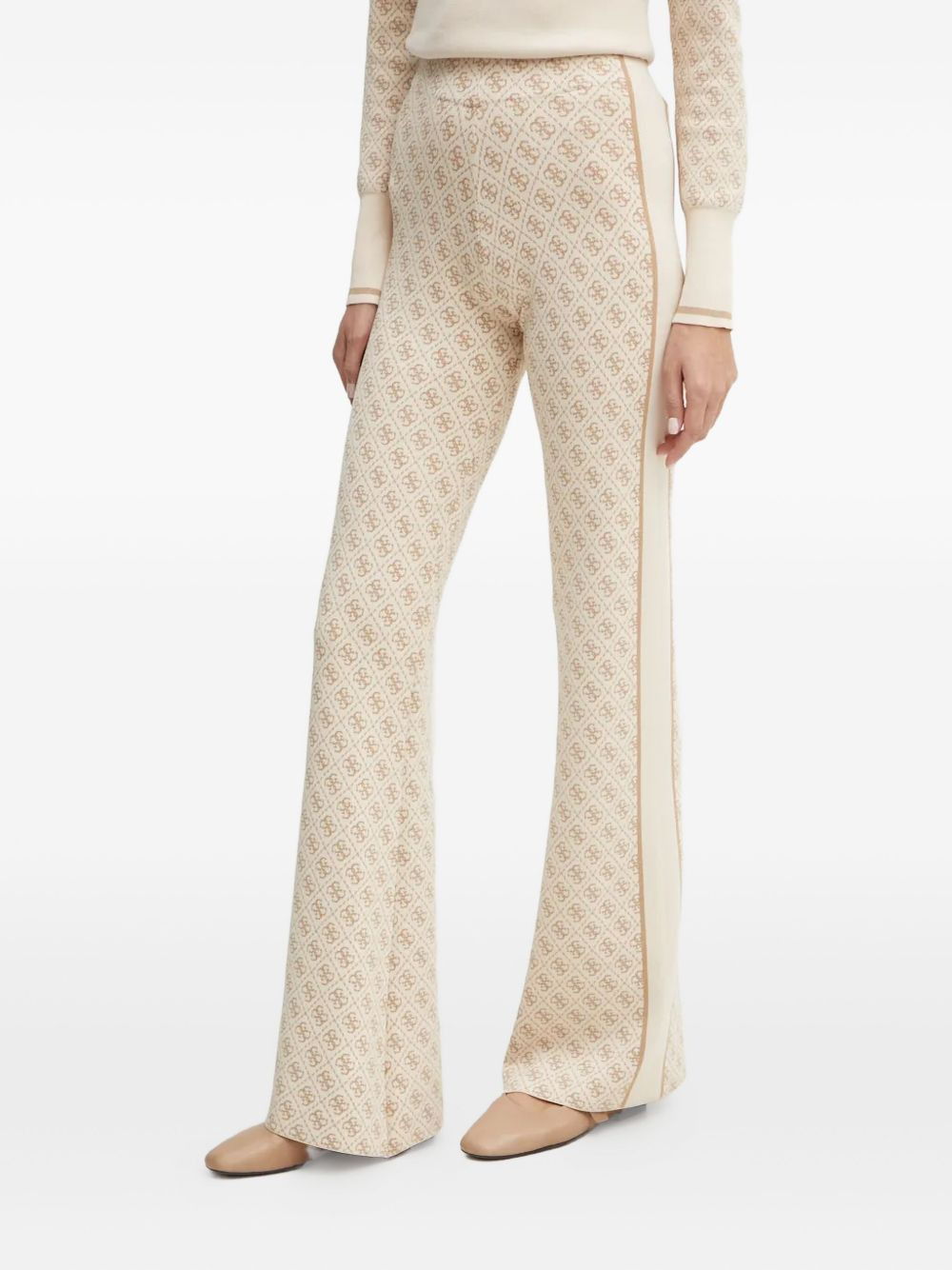 4G-pattern side-stripe trousers - 1