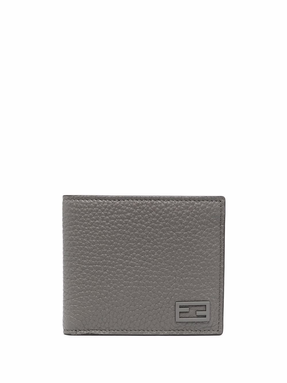 logo-plaque grained wallet - 1