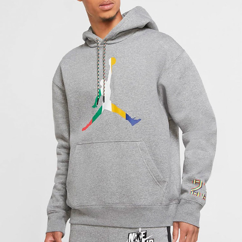 Jordan Air Jordan Sport DNA Large logo Printing Fleece Stay Warm Gray CK9573-091 outlook
