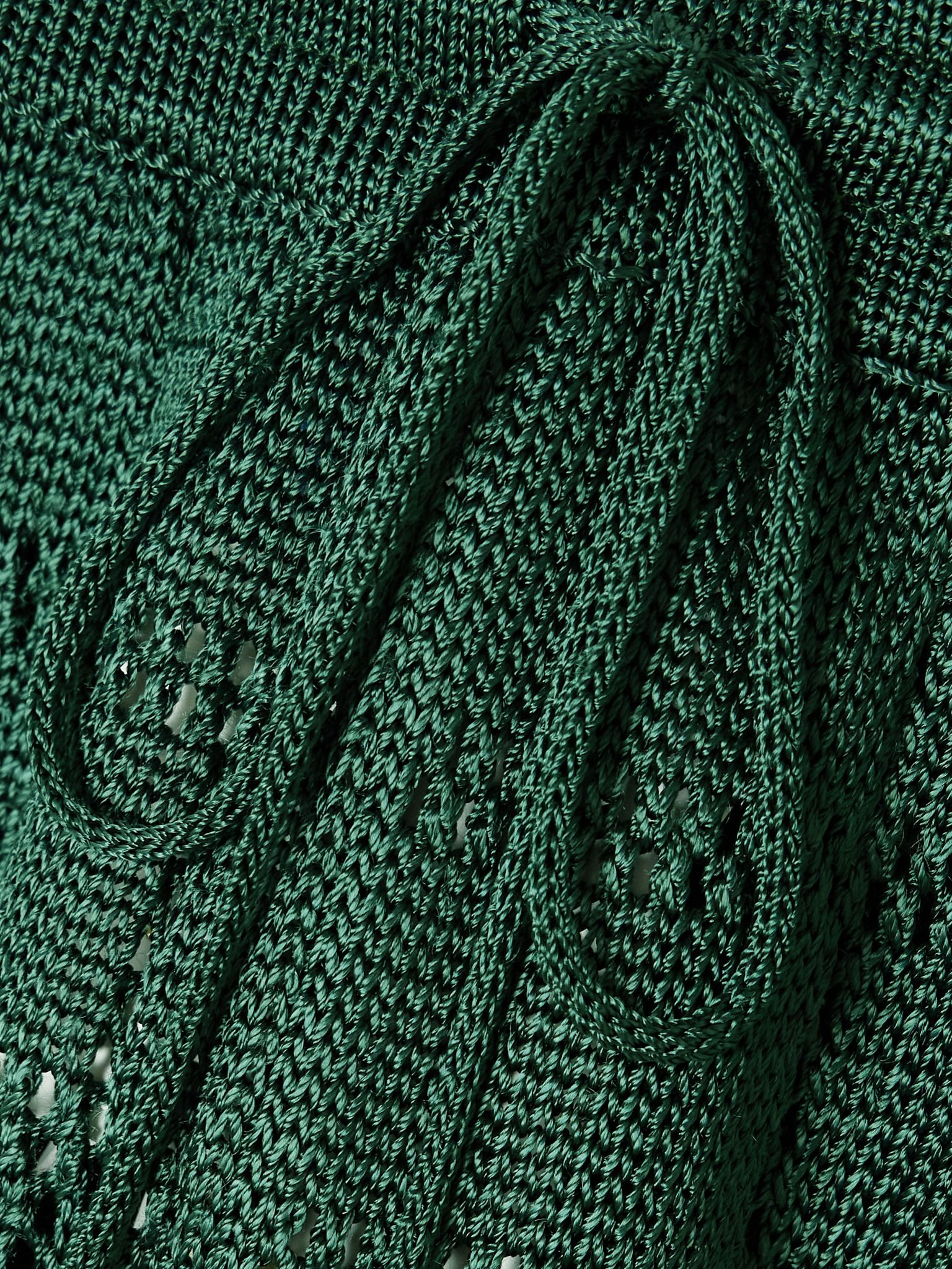 Open-knit shorts Green - 5