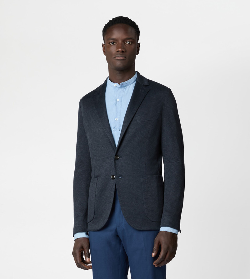 Tod's BLAZER IN LINEN - BLUE outlook