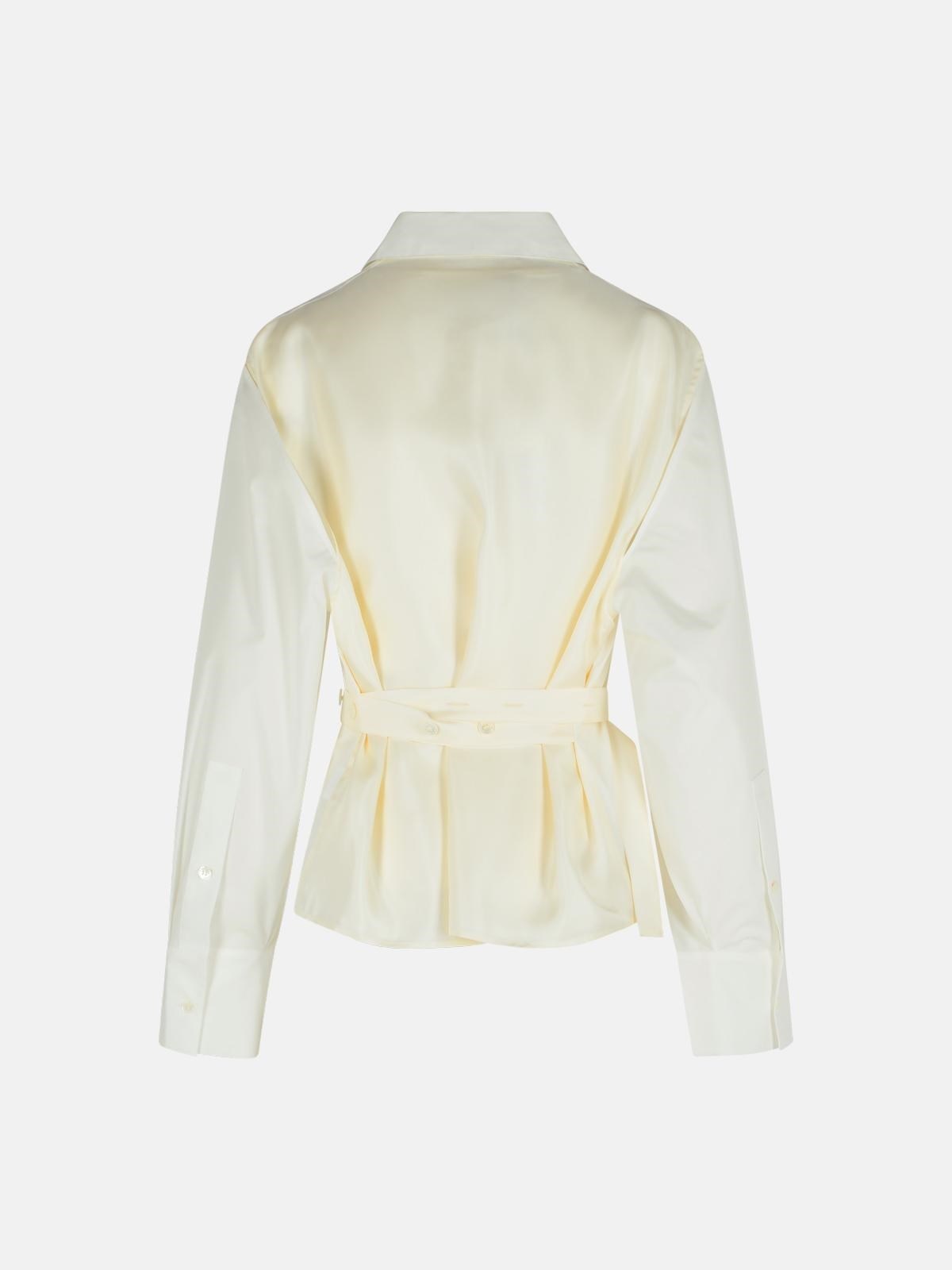 COMBINED SILK POPLIN VEST-SHIRT - 3