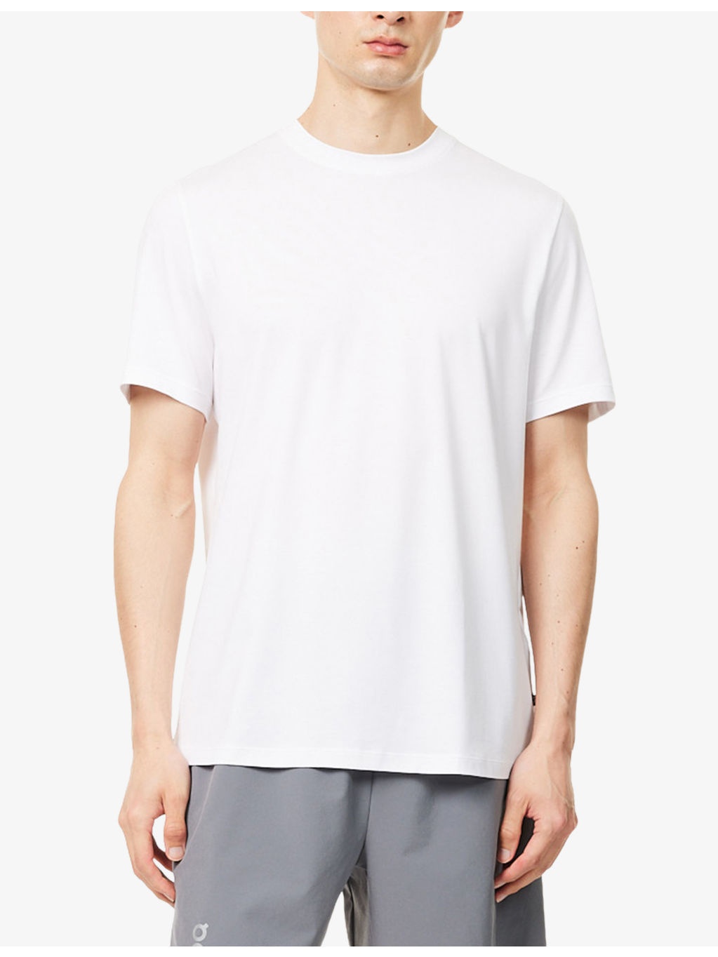 Focus-T Crewneck Cotton-Blend T-shirt - 3