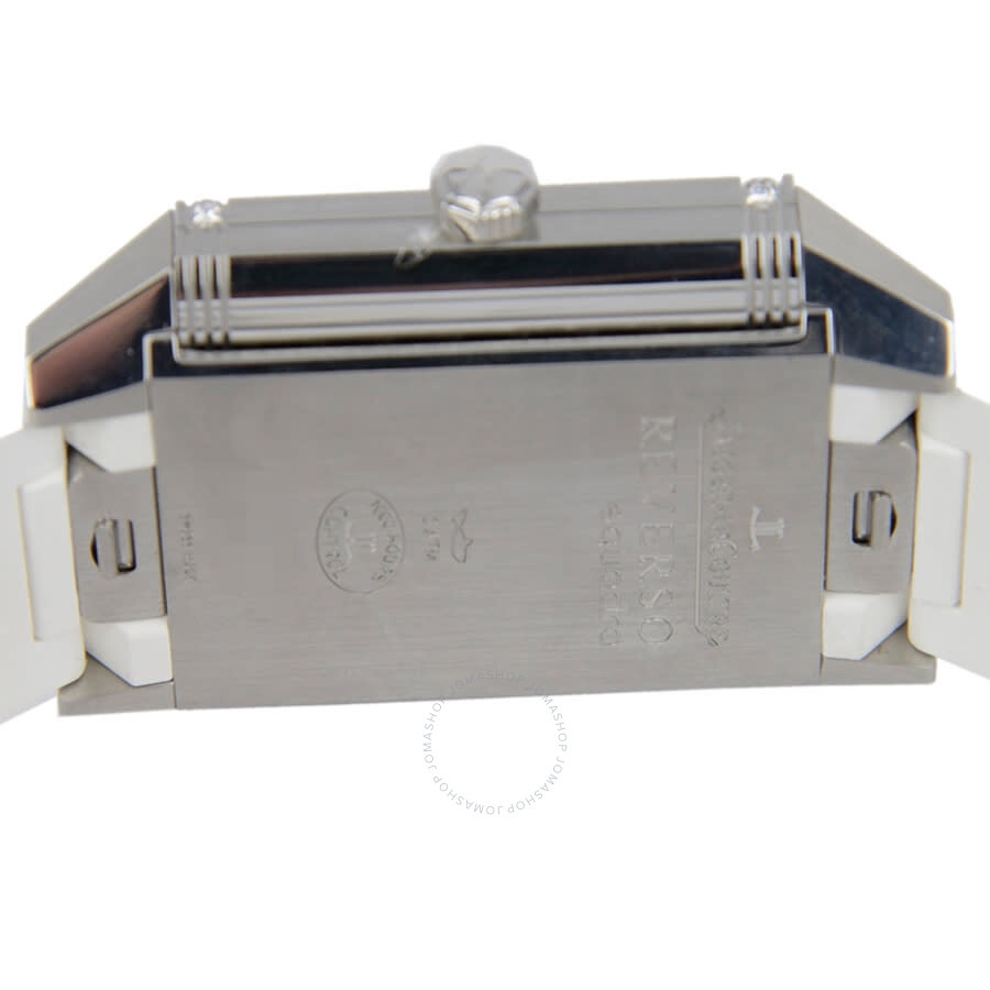 Jaeger LeCoultre Reverso Squadra Classique White Dial Diamond Rubber Ladies Watch Q7068721 - 5