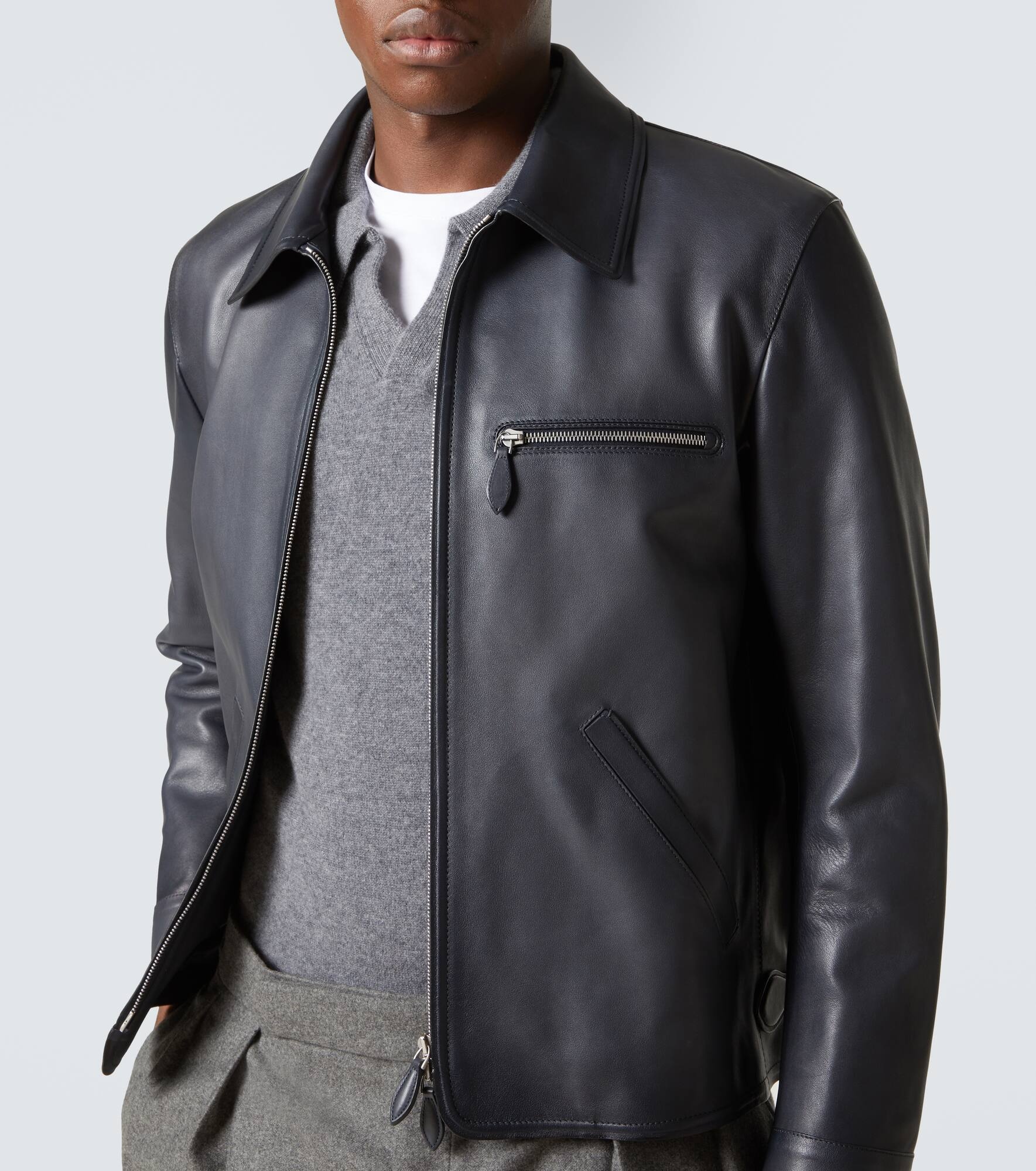 Patina 1 Jour leather blouson - 5