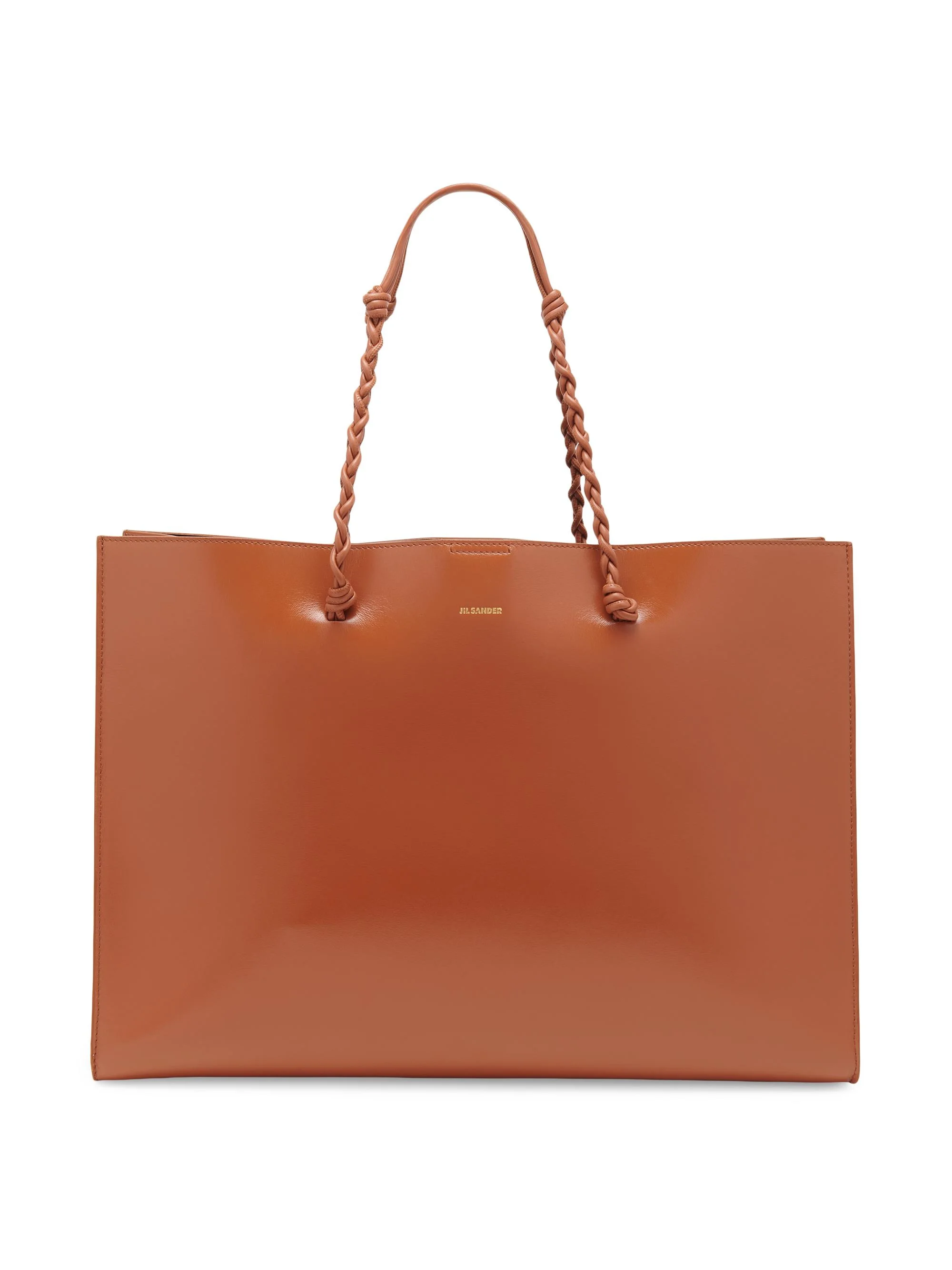Women's Tangle Leather Shopping Tote Bag - Tan - 1