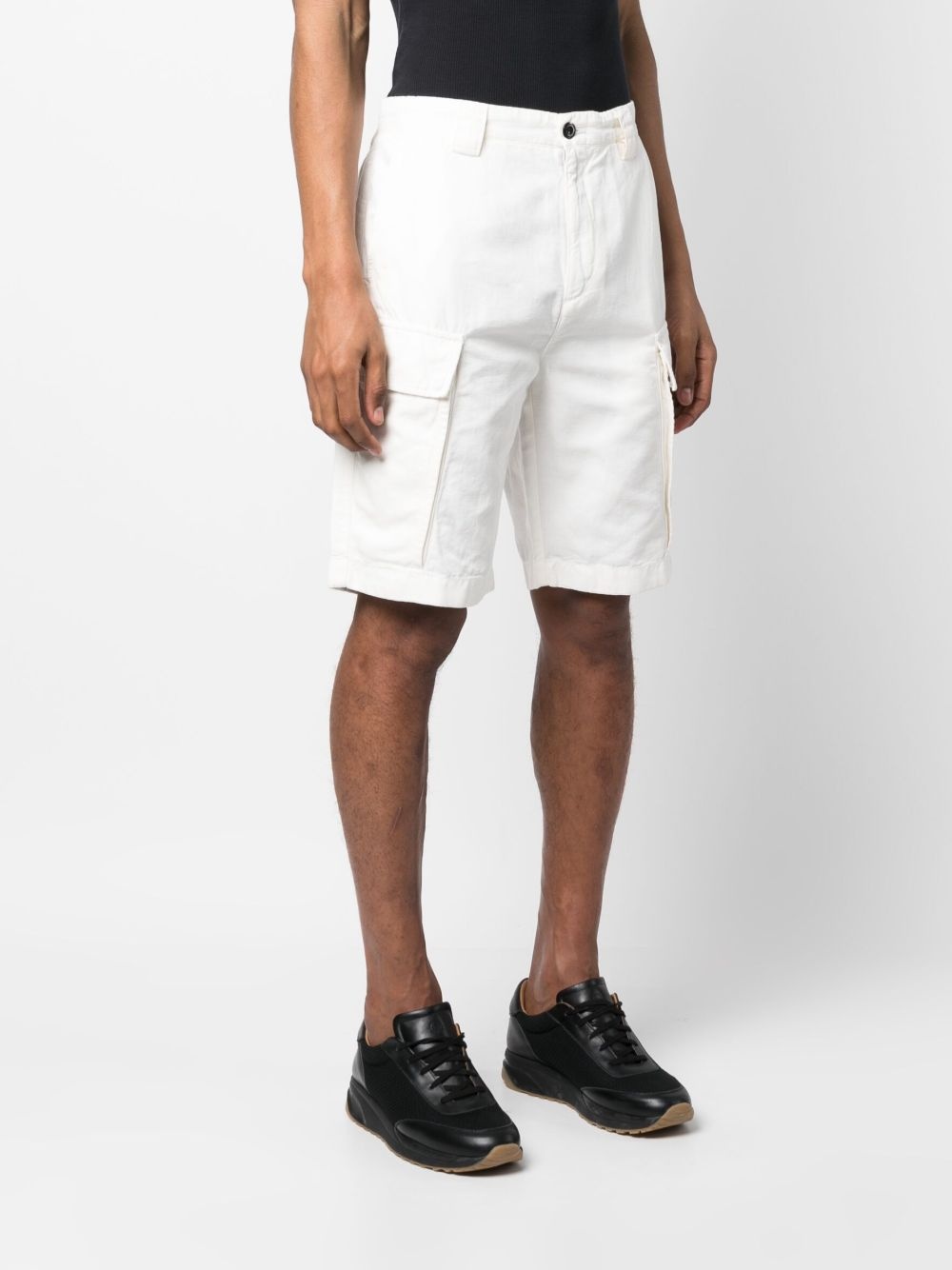 logo-plaque cargo shorts - 3