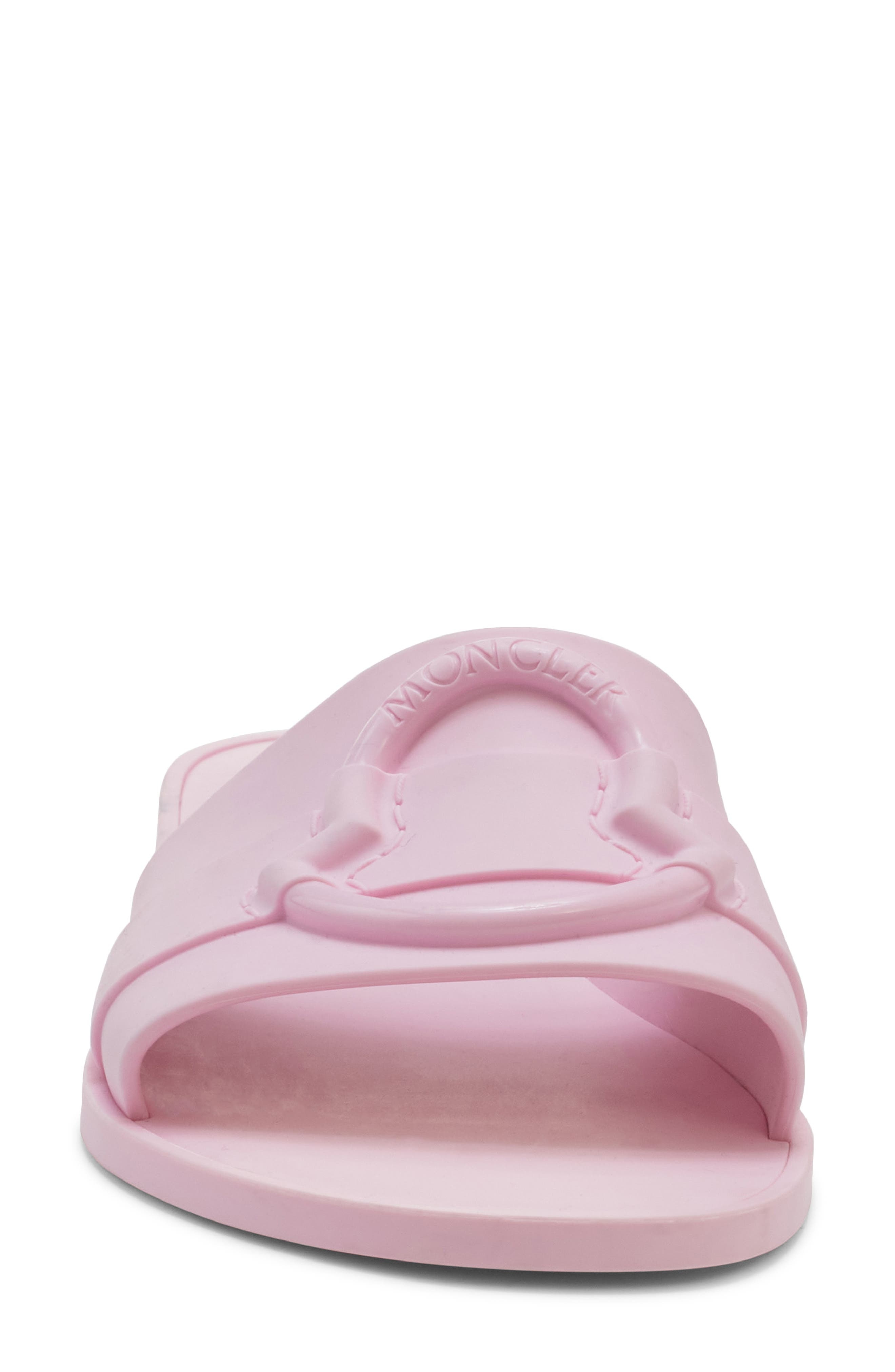 Moncler Mon Slide Sandal in Impatiens Pink at Nordstrom - 4
