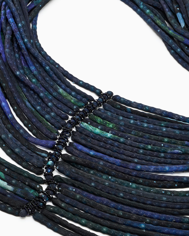 GIORGIO ARMANI MULTISTRAND RESIN AND GLASS NECKLACE outlook