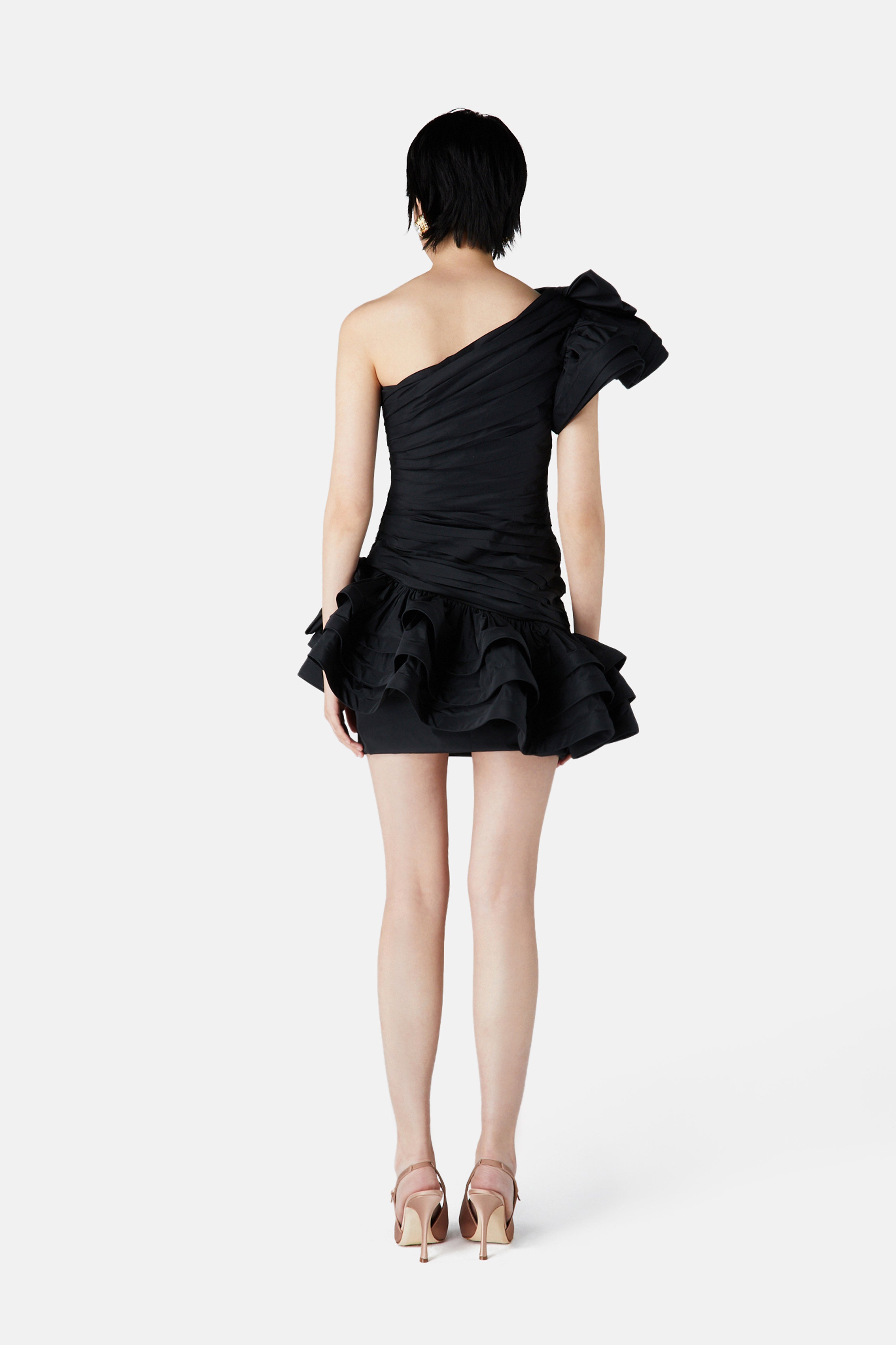 TAFFETA MINI DRESS - 4