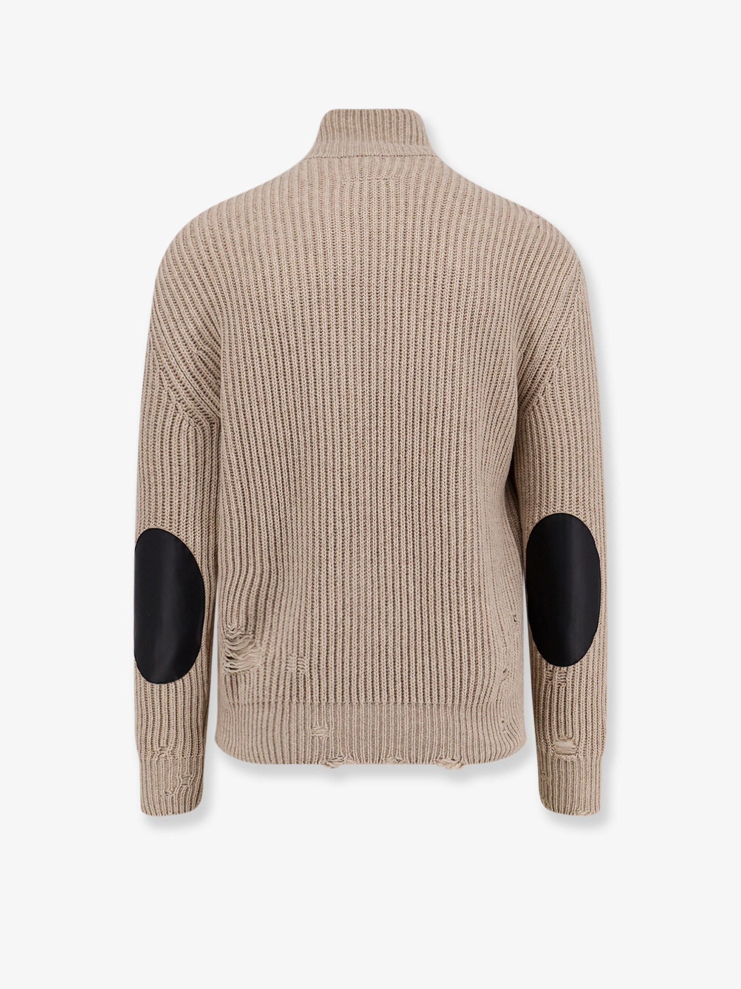 Mm6 Maison Margiela Wool Blend Cardigan With Distressed Effect - 2