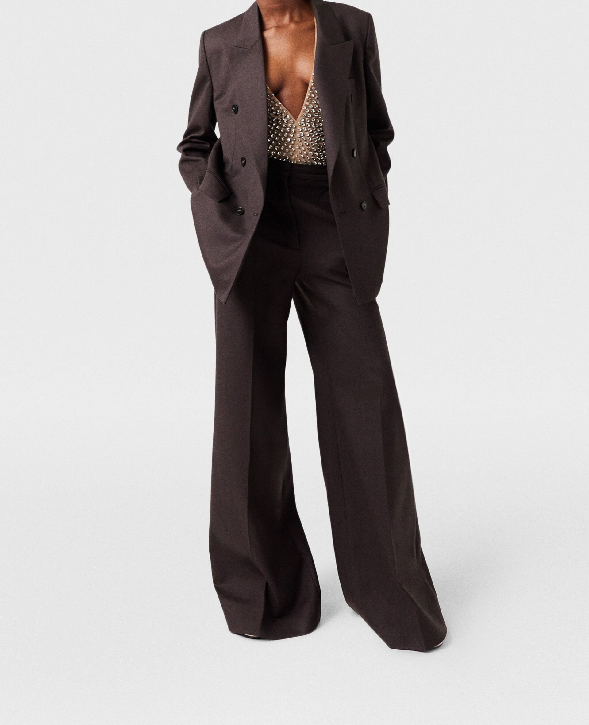 High-Rise Wide-Leg Wool Pants - 3