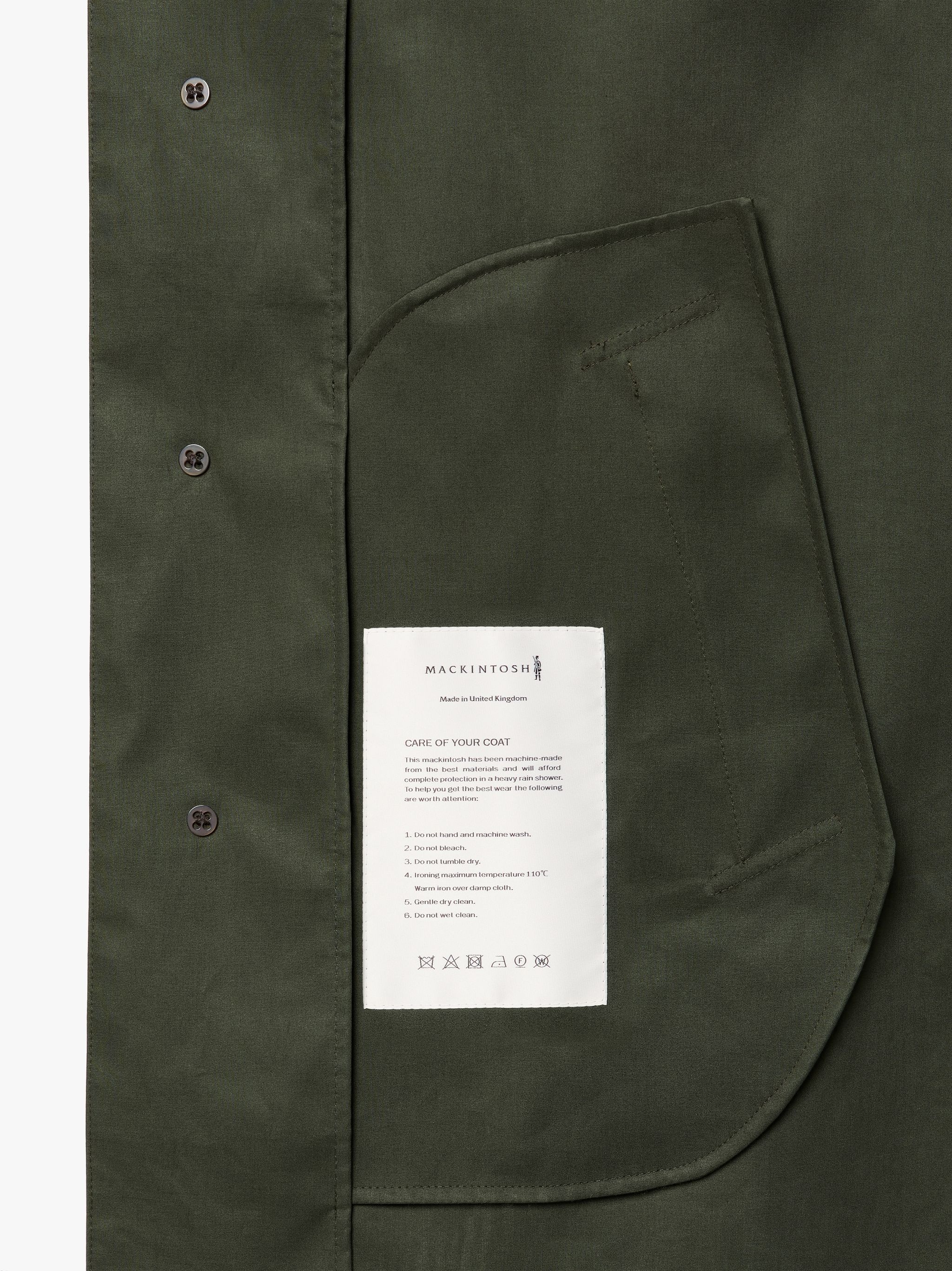 CAMBRIDGE BOTTLE GREEN RAINTEC COTTON SHORT COAT | GMC-100 - 6