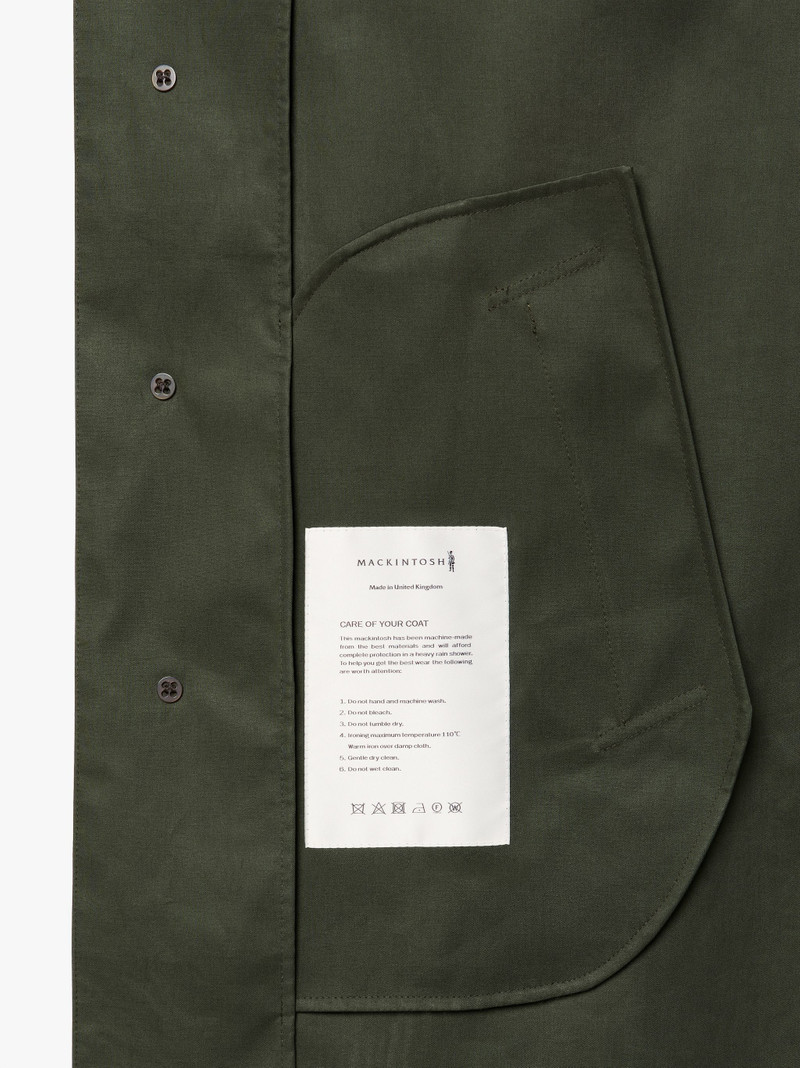 CAMBRIDGE BOTTLE GREEN RAINTEC COTTON SHORT COAT | GMC-100 6