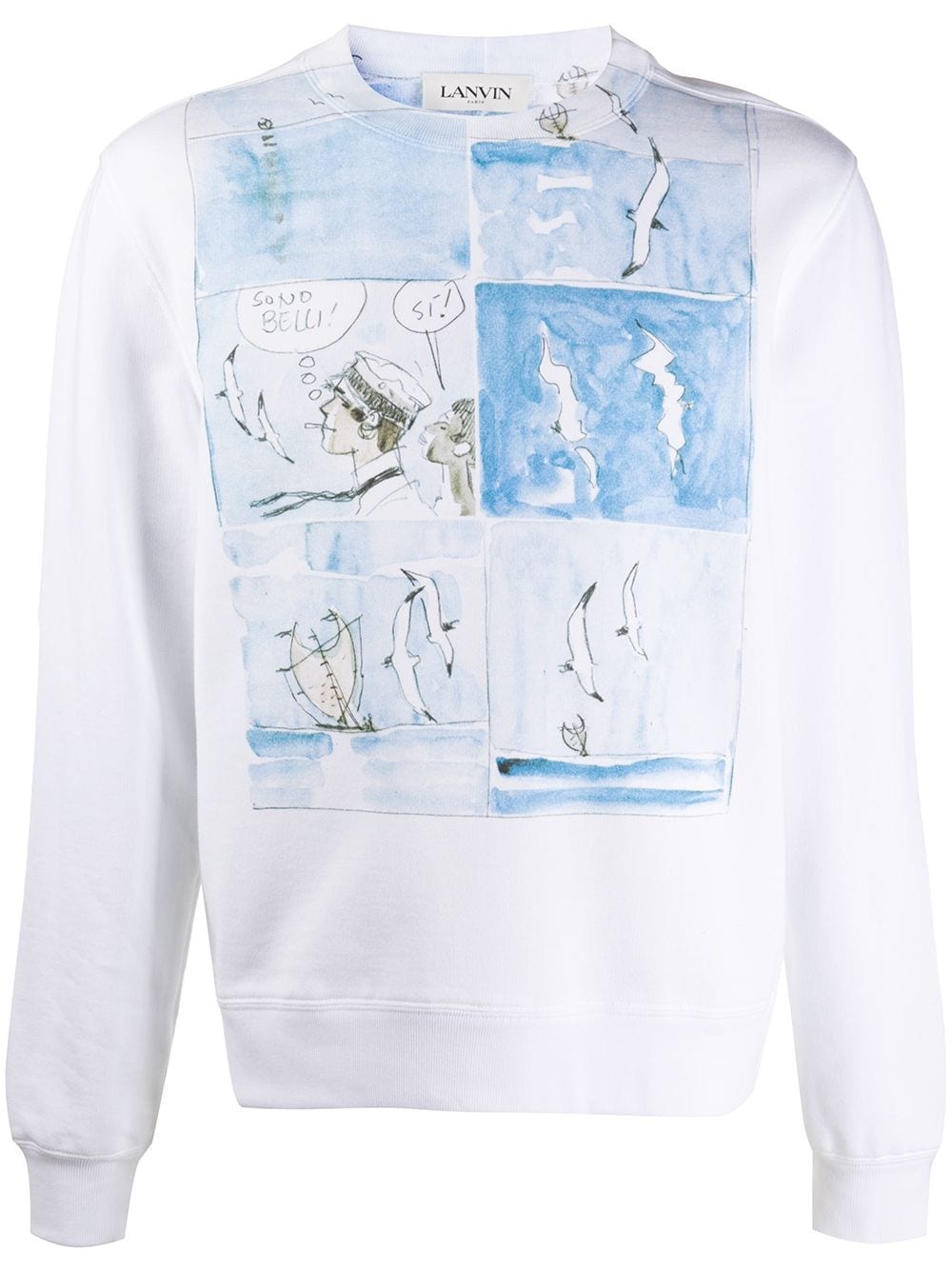 comic-print sweatshirt - 1