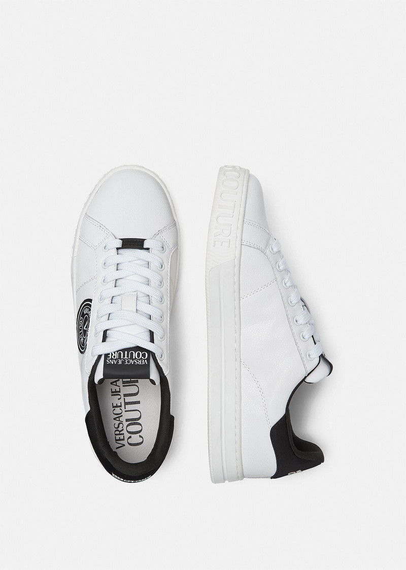 VERSACE JEANS COUTURE V-Emblem Court 88 Logo Trainers outlook