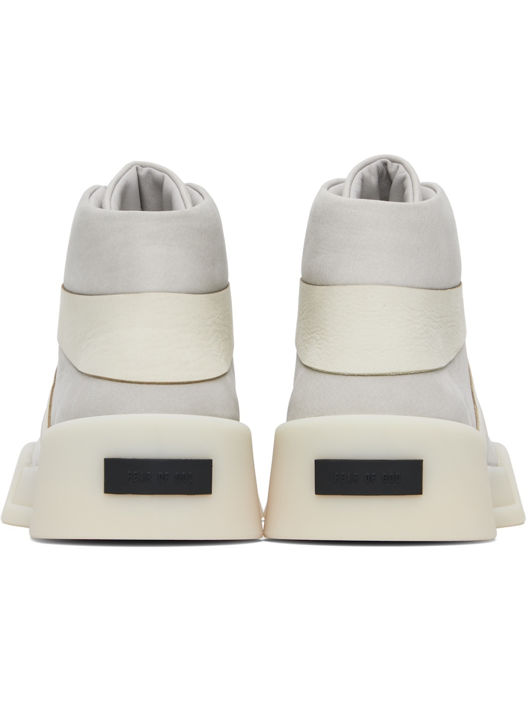 Gray & Off-White Basketball Sneakers - 2
