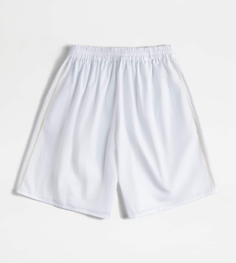 BERMUDA SHORTS IN POPLIN - WHITE 6