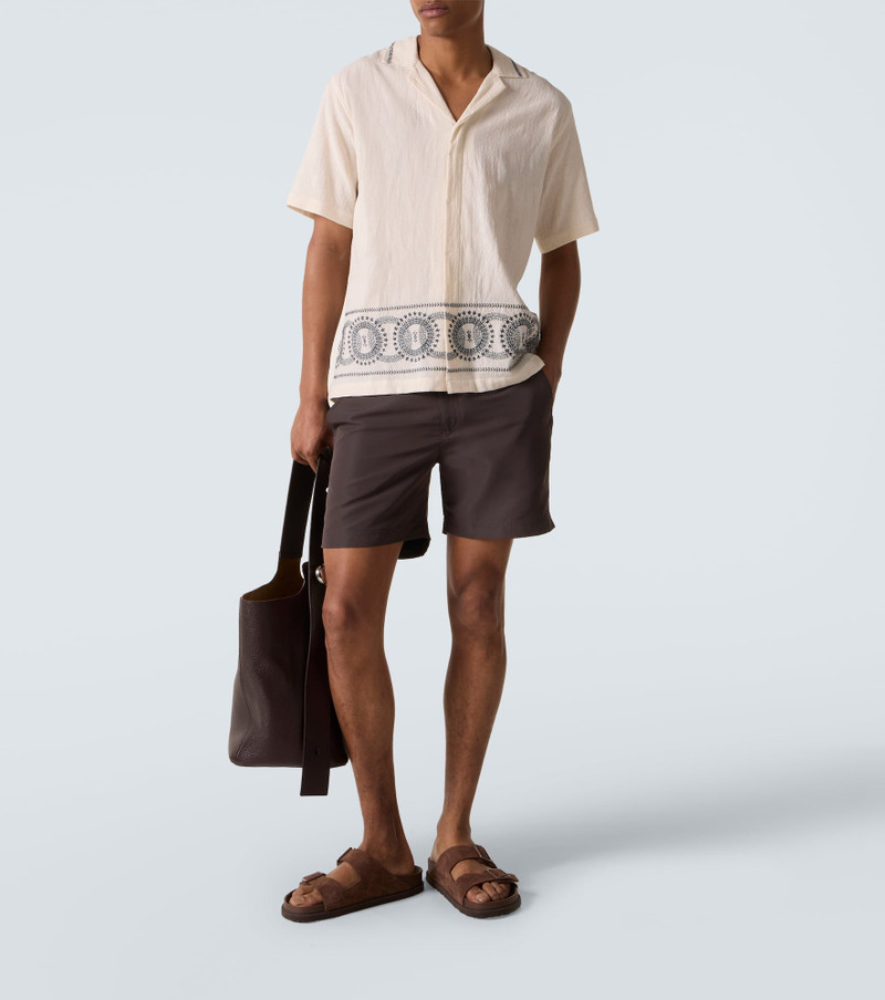 ORLEBAR BROWN Maitan printed cotton bowling shirt outlook