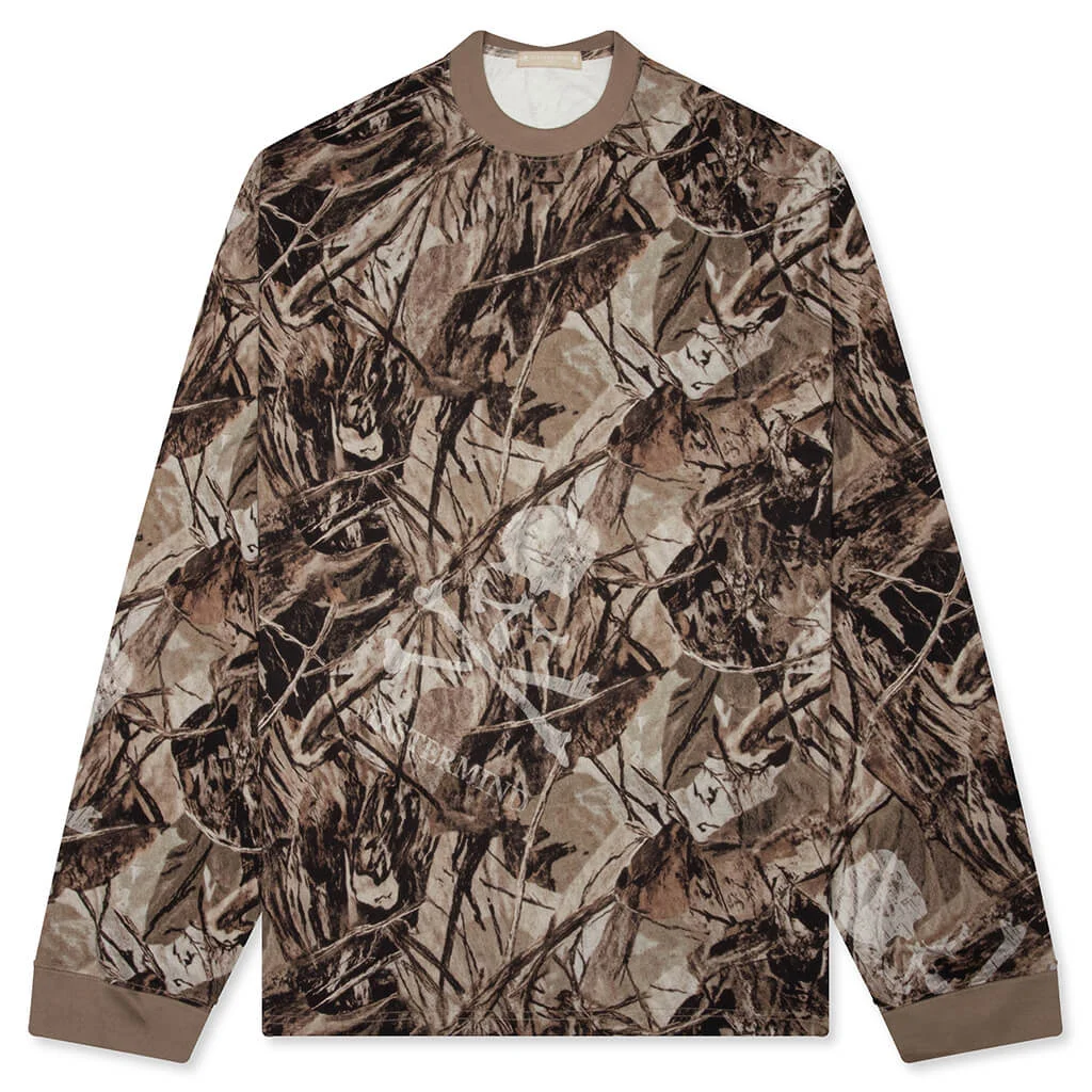 MW OG FOREST CAMO L/S TEE - SEPIA FOREST CAMO - 1