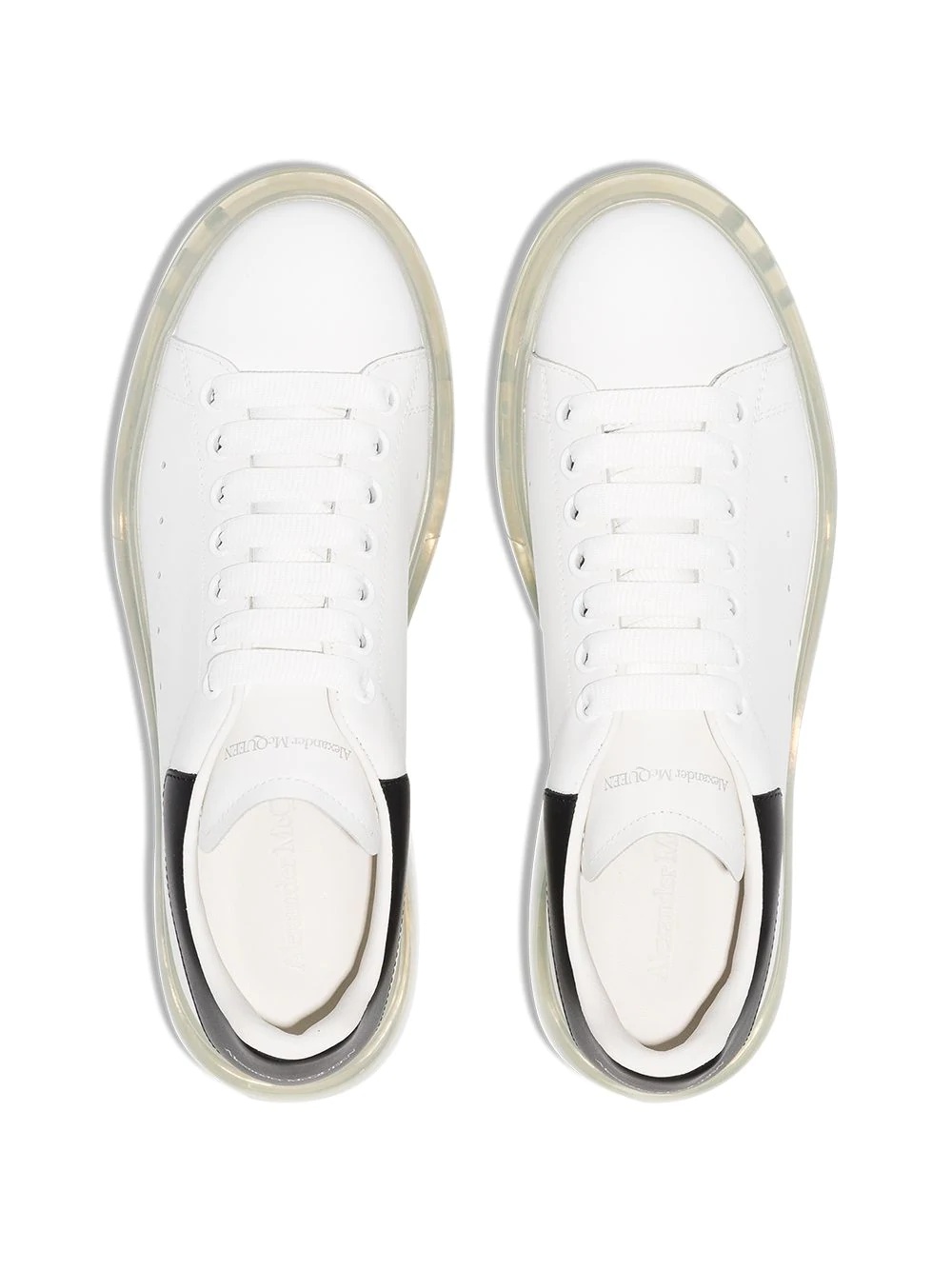 oversized leather platform sneakers - 5